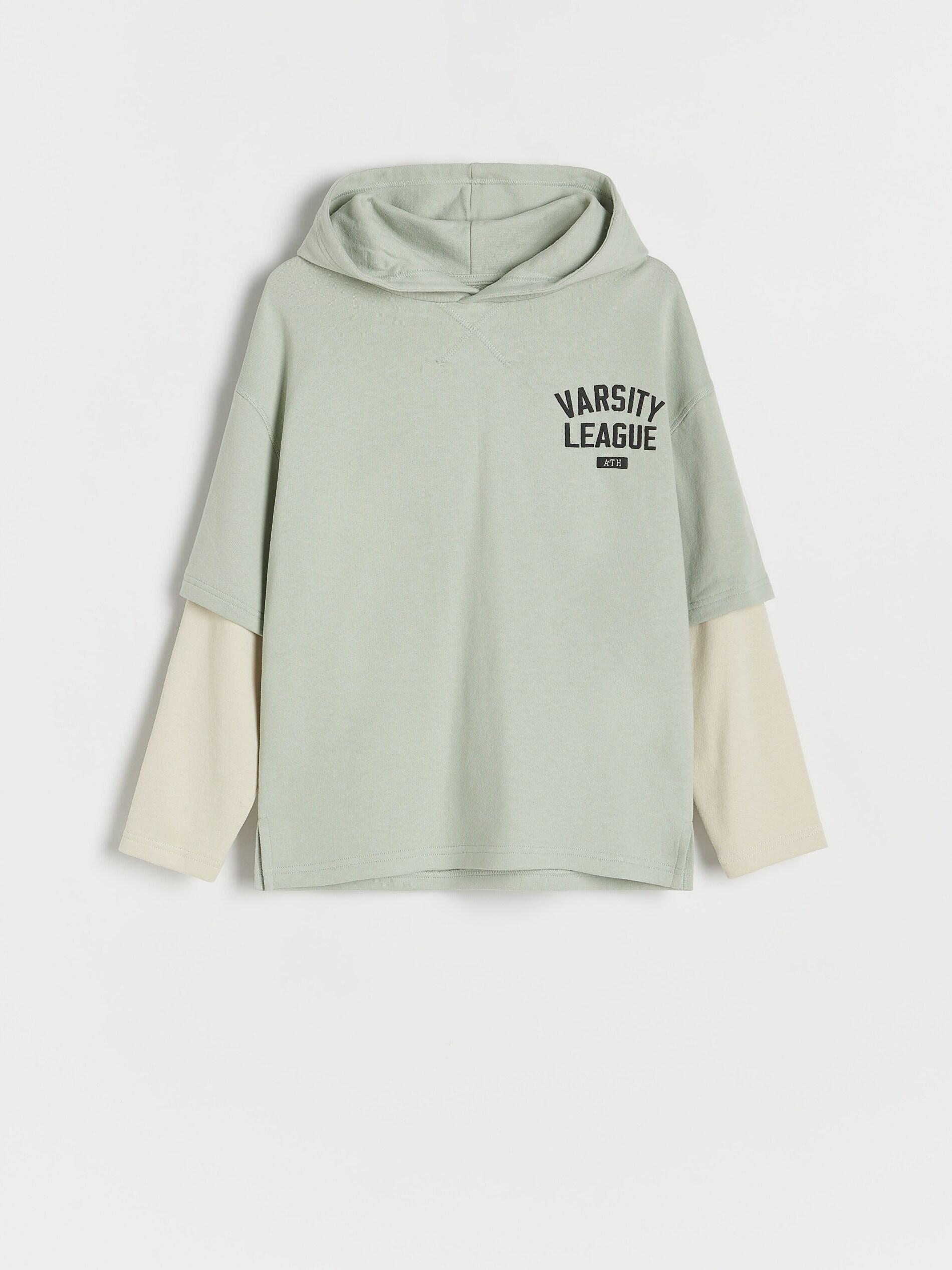Green Oversized Long Sleeve T-Shirt, Kids Boys, , large image number 1