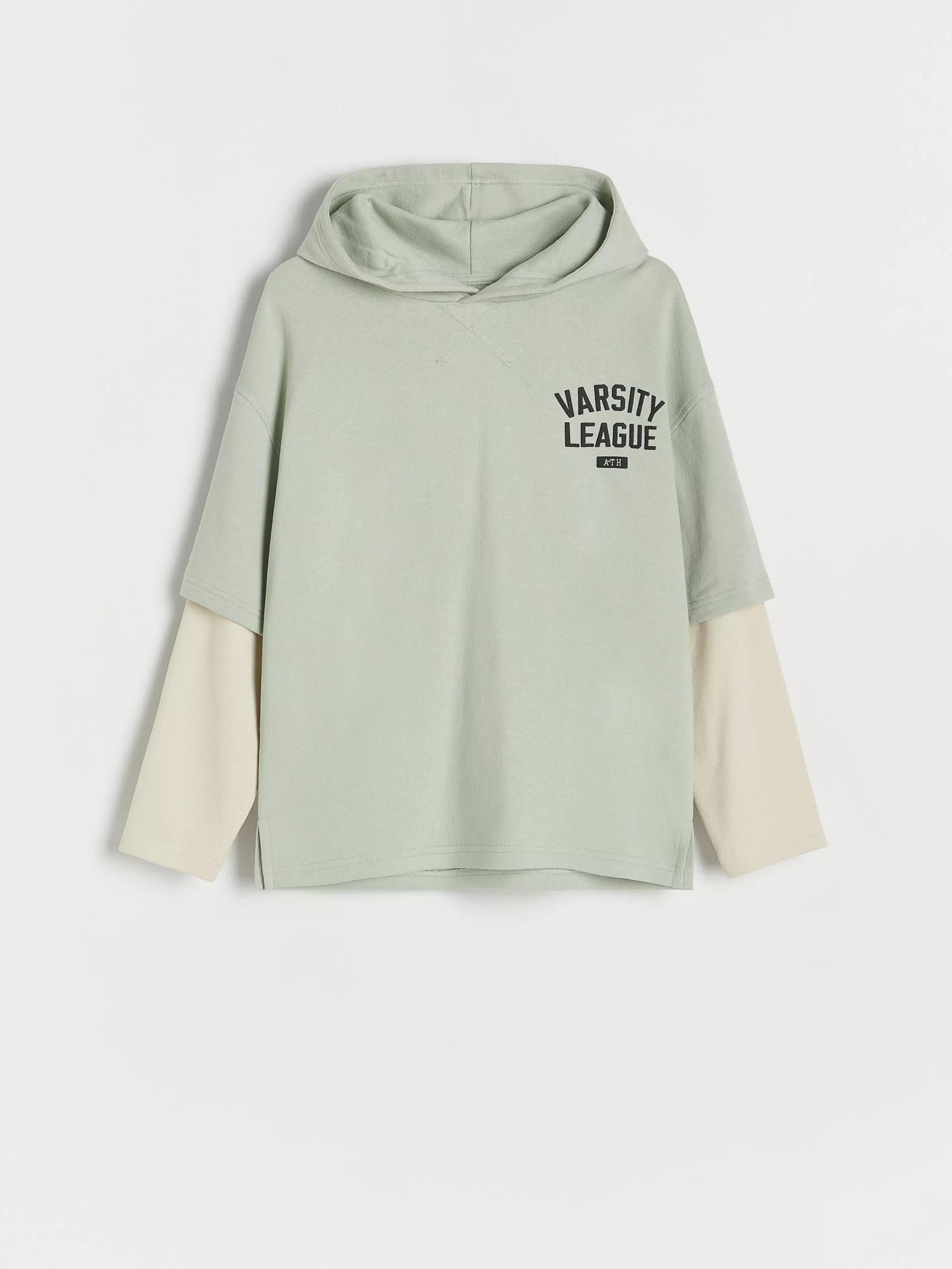 Green Oversized Long Sleeve T-Shirt, Kids Boys, , large image number 6