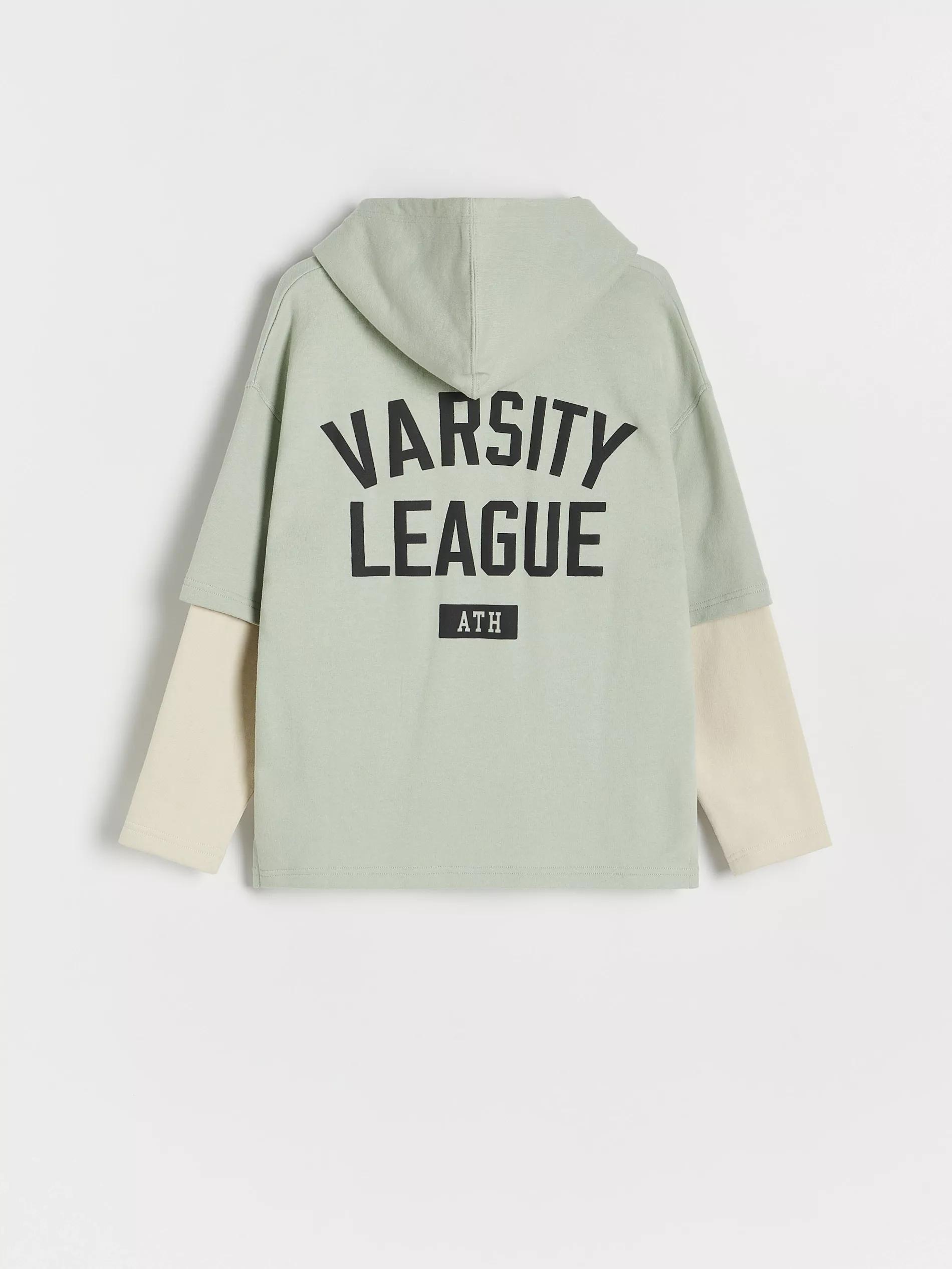 Green Oversized Long Sleeve T-Shirt, Kids Boys, , large image number 7