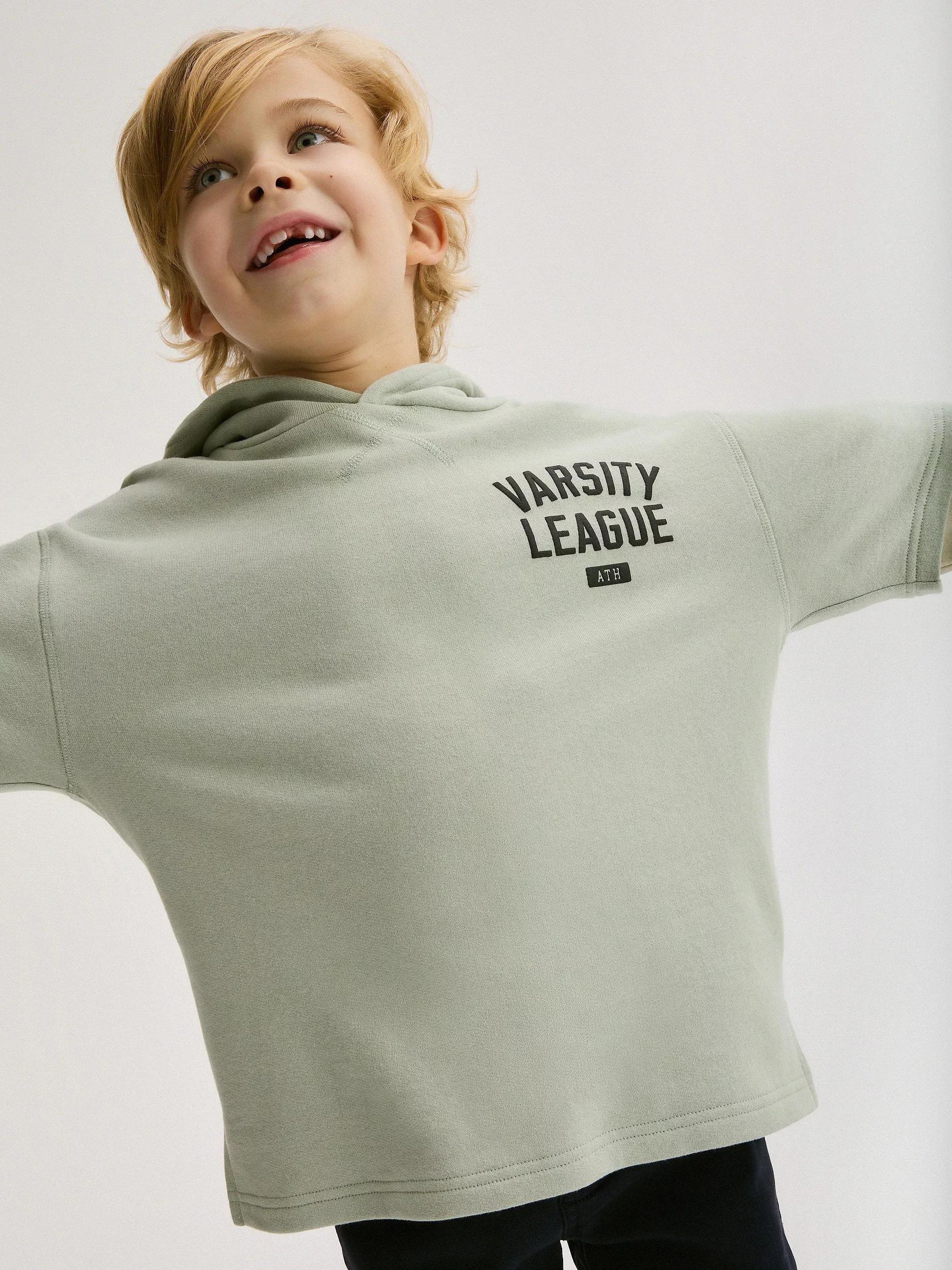 Green Oversized Long Sleeve T-Shirt, Kids Boys, , large image number 9