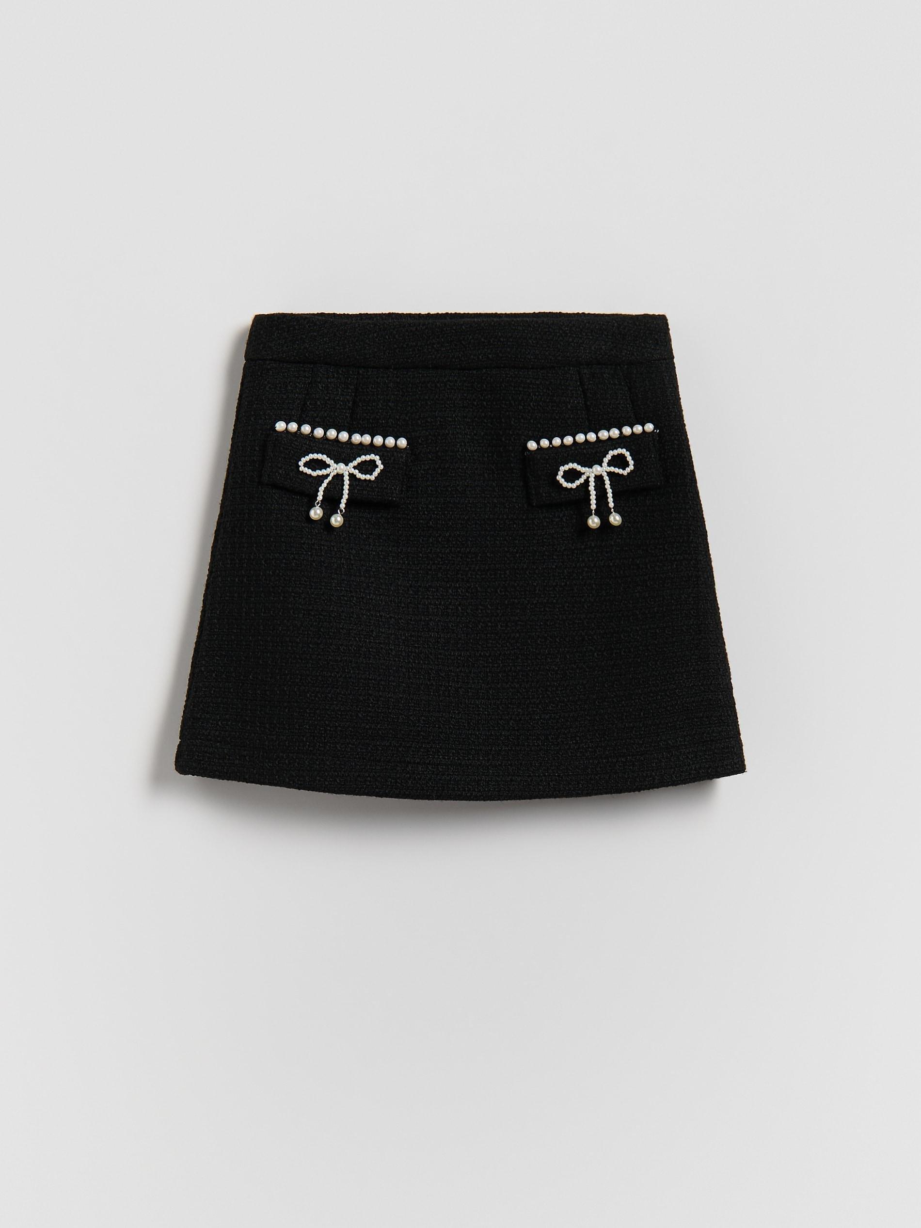 GIRLS` SKIRT BLACK, Black, medium