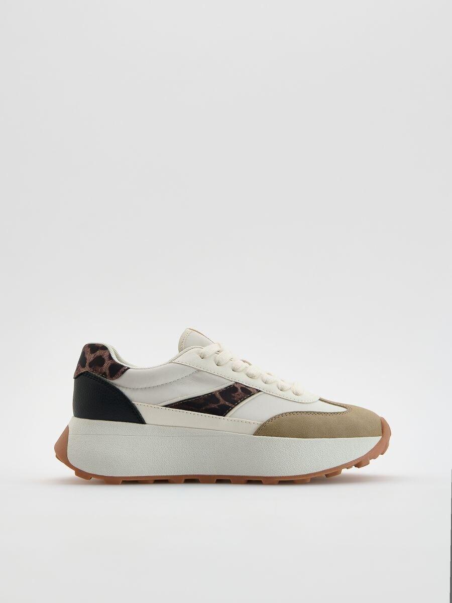 Multicolour Sneakers With Contrast Elements, Multicolor, medium