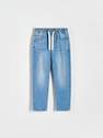 Reserved - Blue Elastic Carrot Jeans, Kids Boys