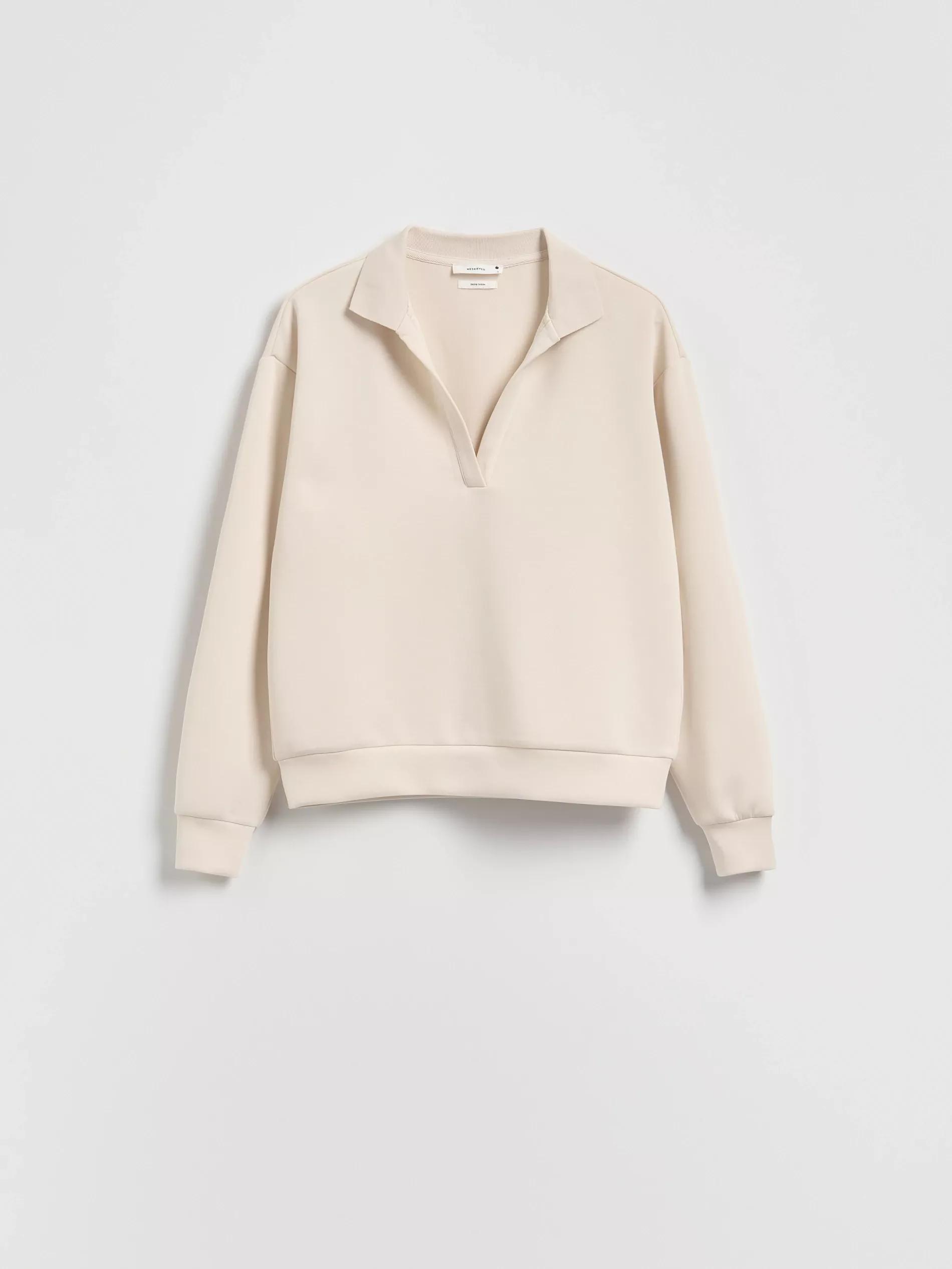 BEIGE Modal blend sweatshirt, Beige, large image number 4