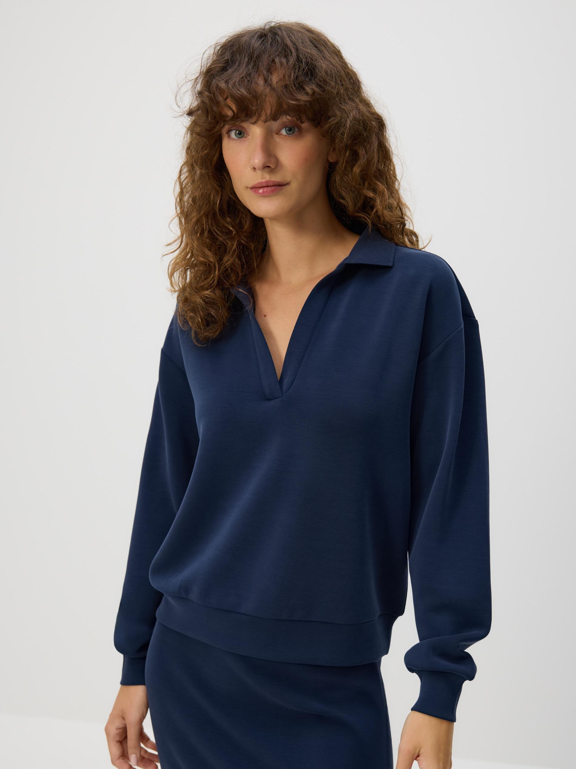 NAVY Modal blend sweatshirt, , medium