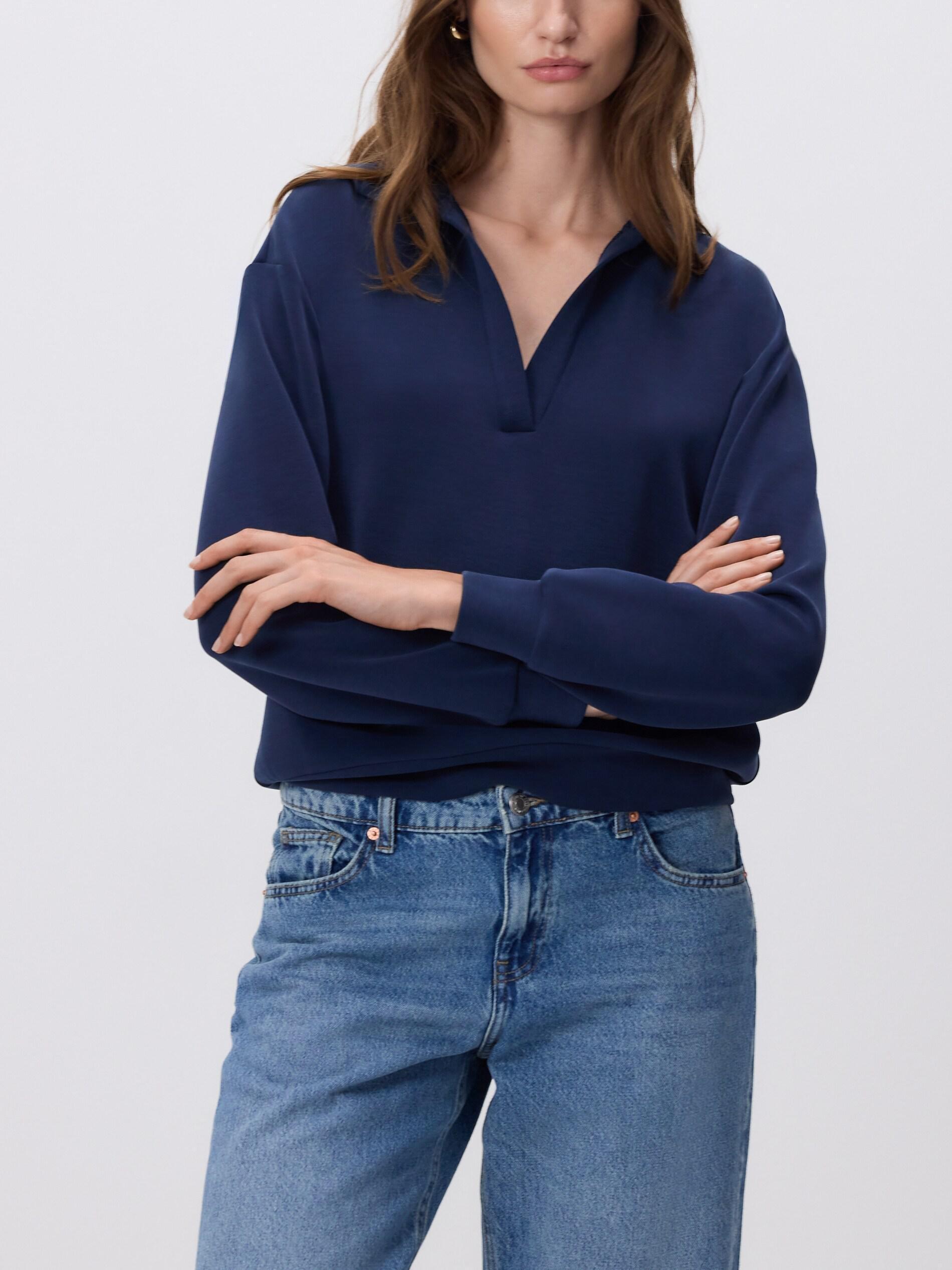 NAVY Modal blend sweatshirt, Navy, large image number 1