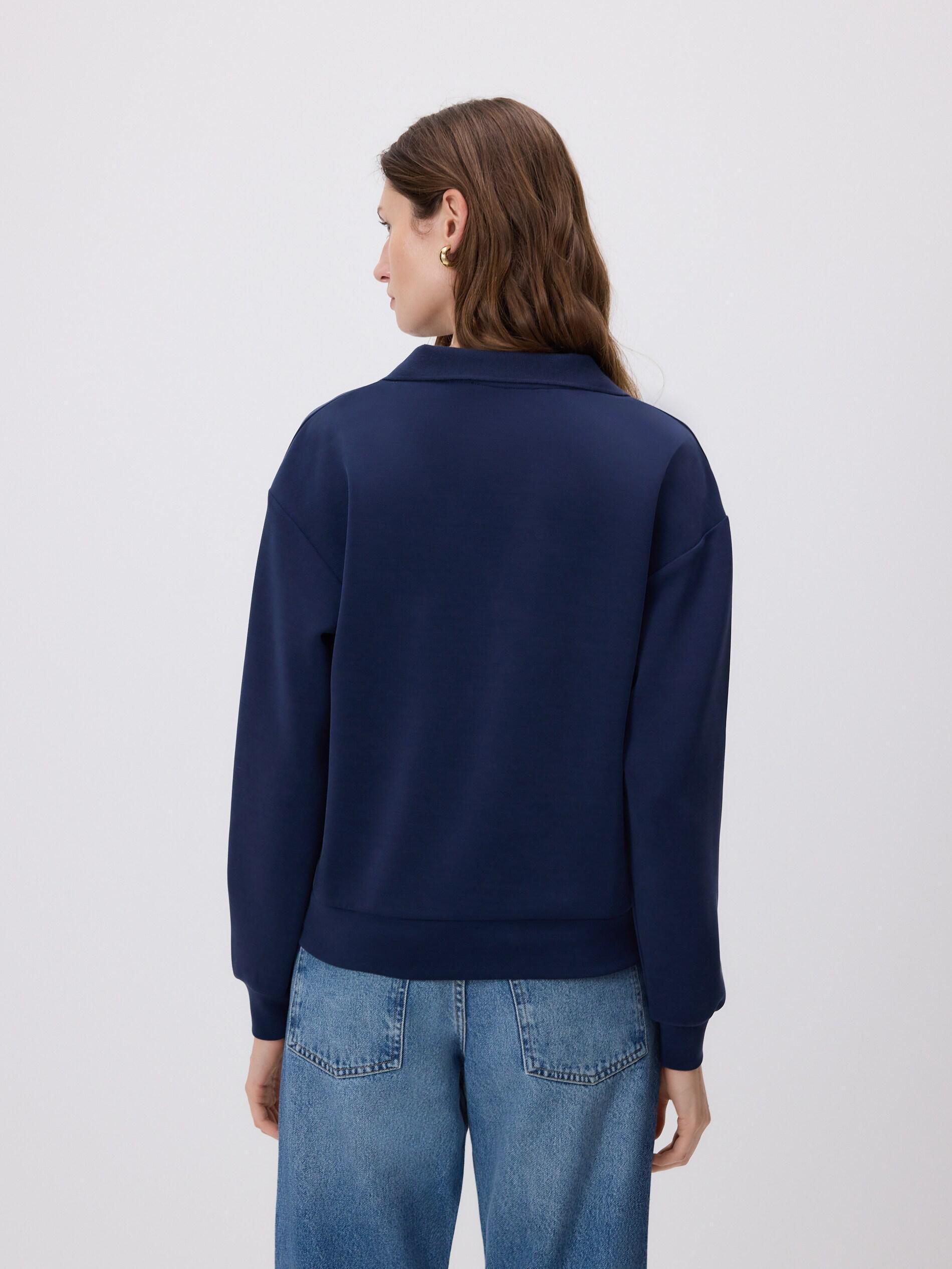NAVY Modal blend sweatshirt, Navy, large image number 3