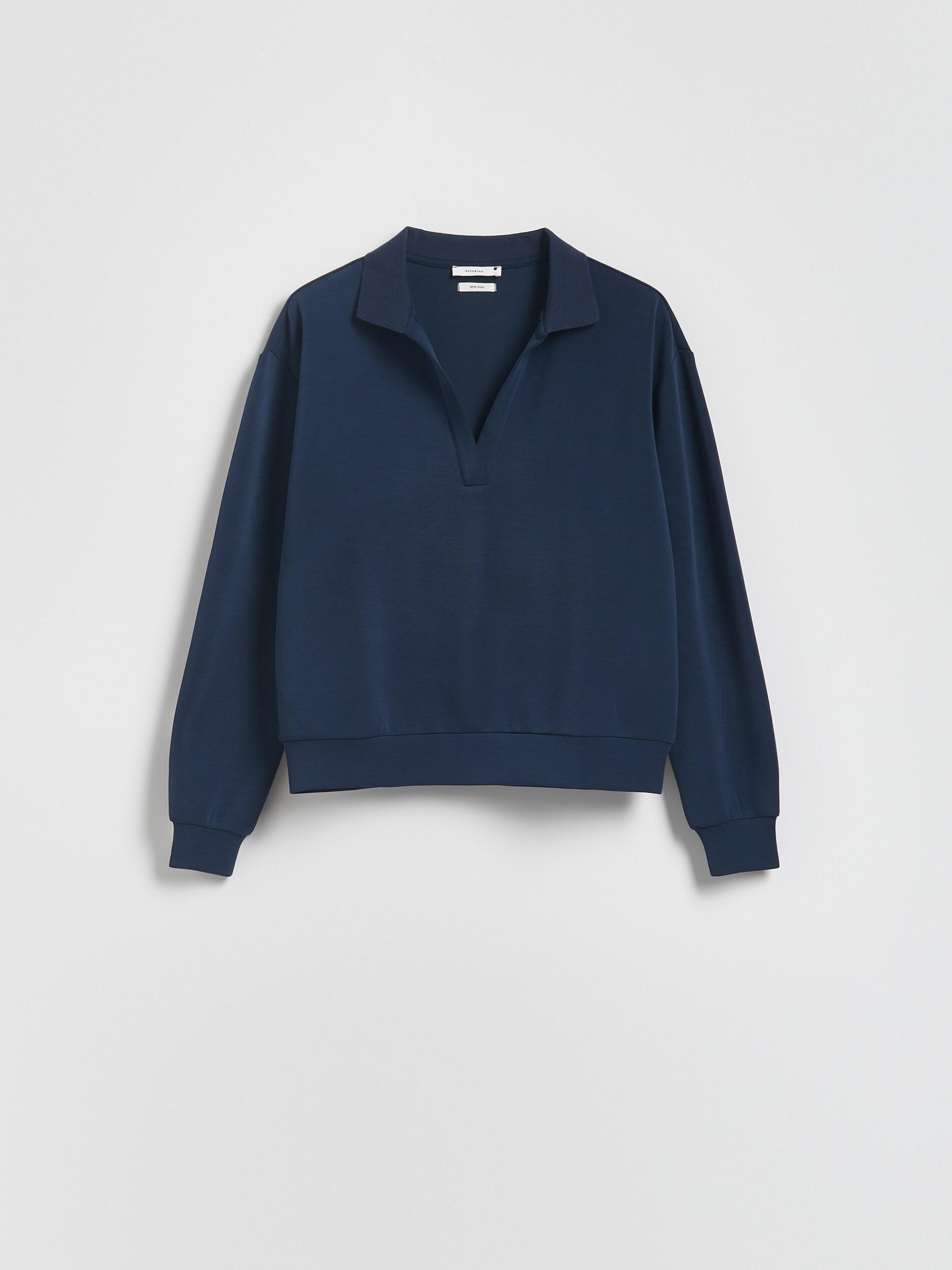 NAVY Modal blend sweatshirt, Navy, large image number 4