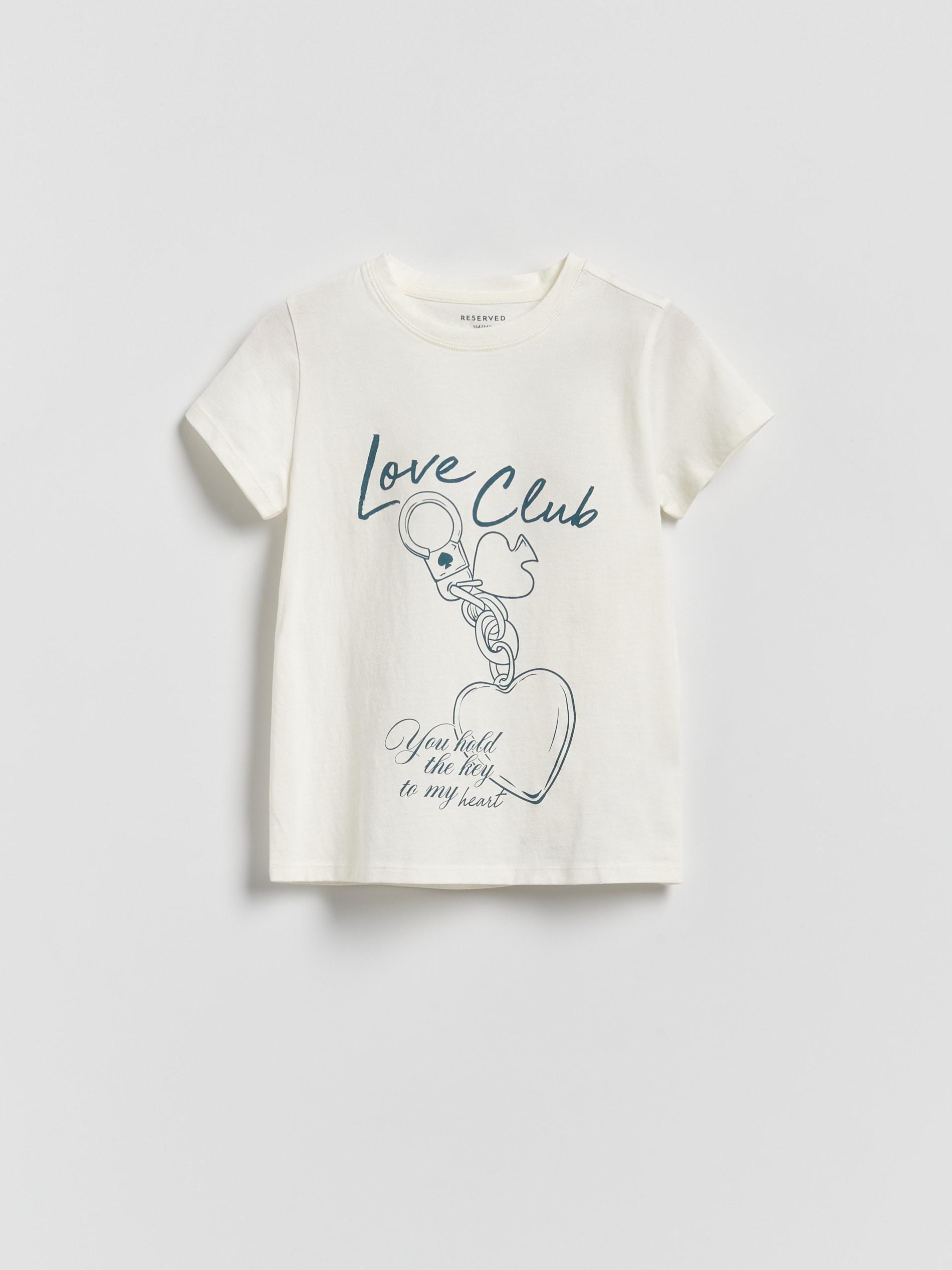 Cream T-Shirt With Print, Ivory, large image number 0