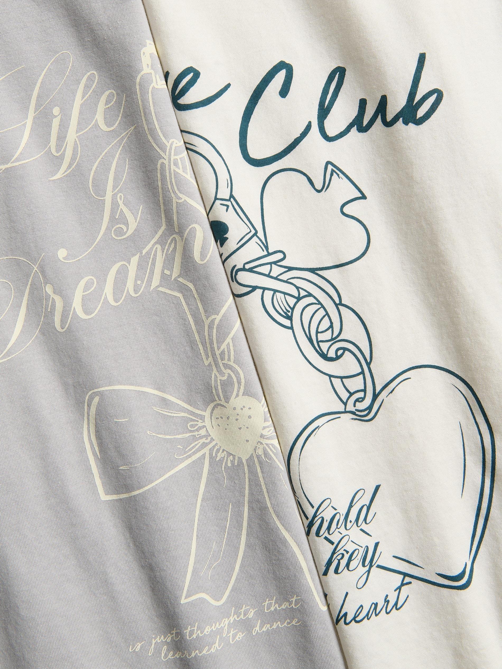 Cream T-Shirt With Print, Ivory, large image number 1