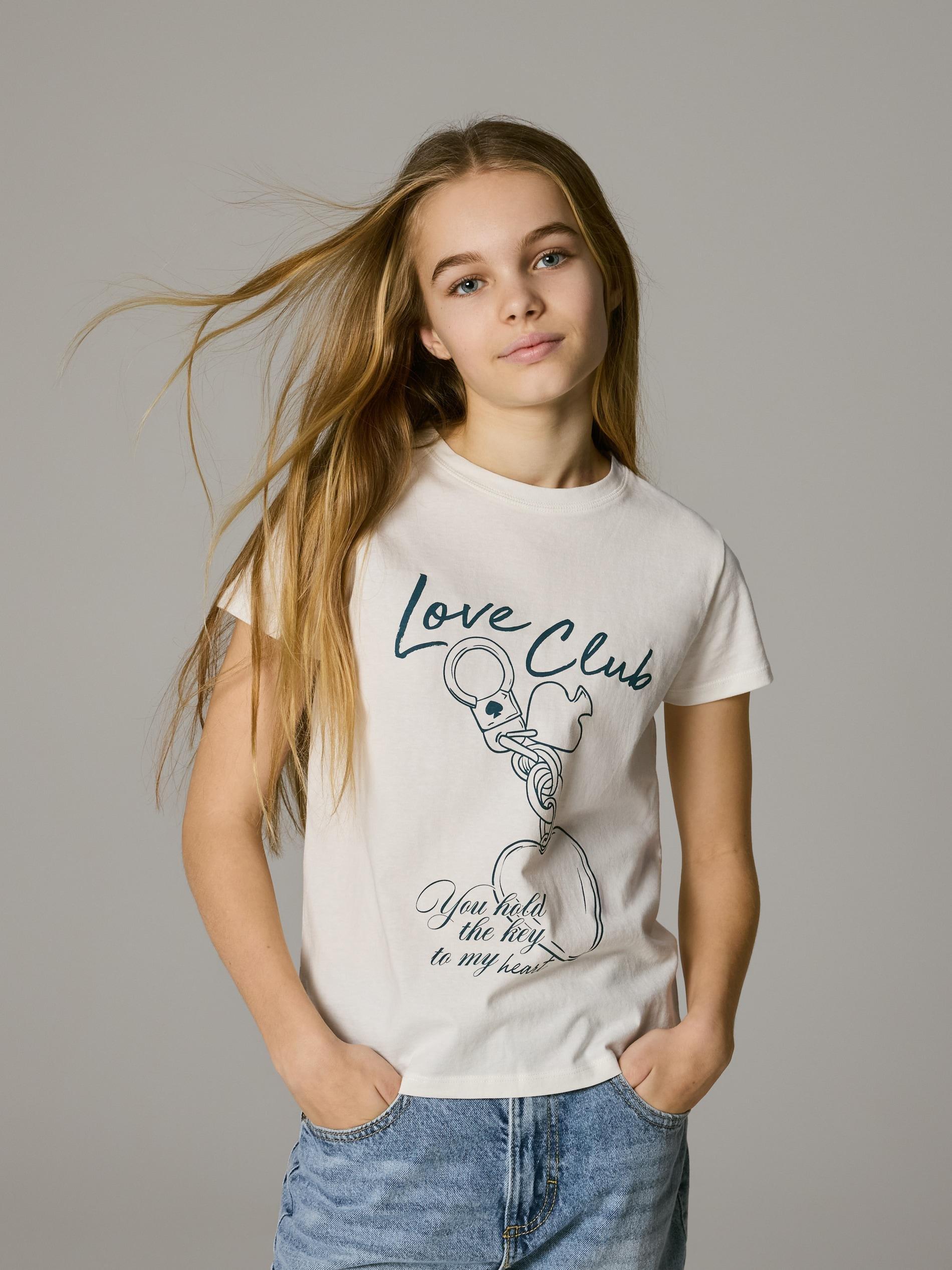 Cream T-Shirt With Print, Ivory, large image number 3