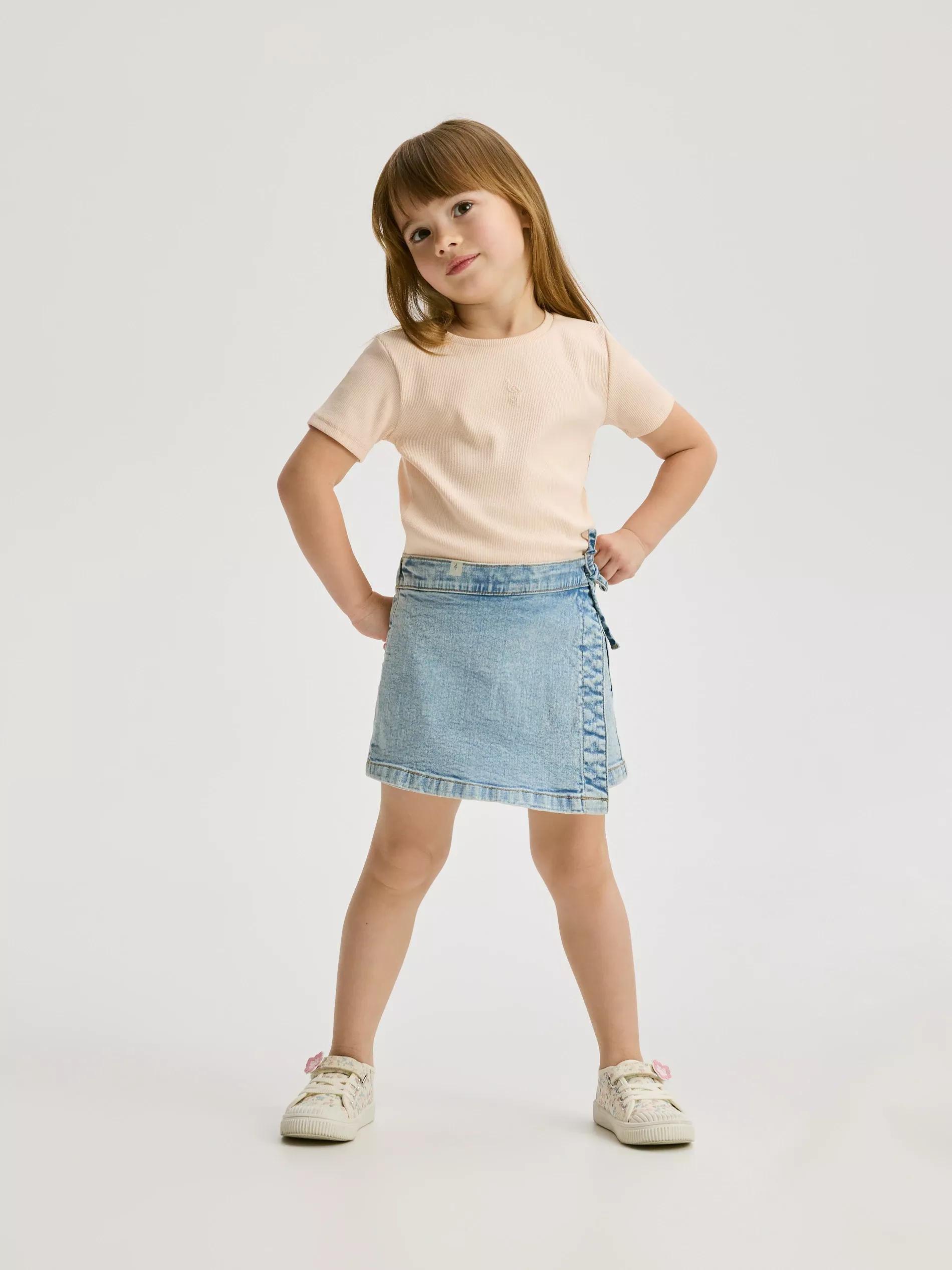 Pink Cotton T-Shirt With Embroidery Detail, , medium
