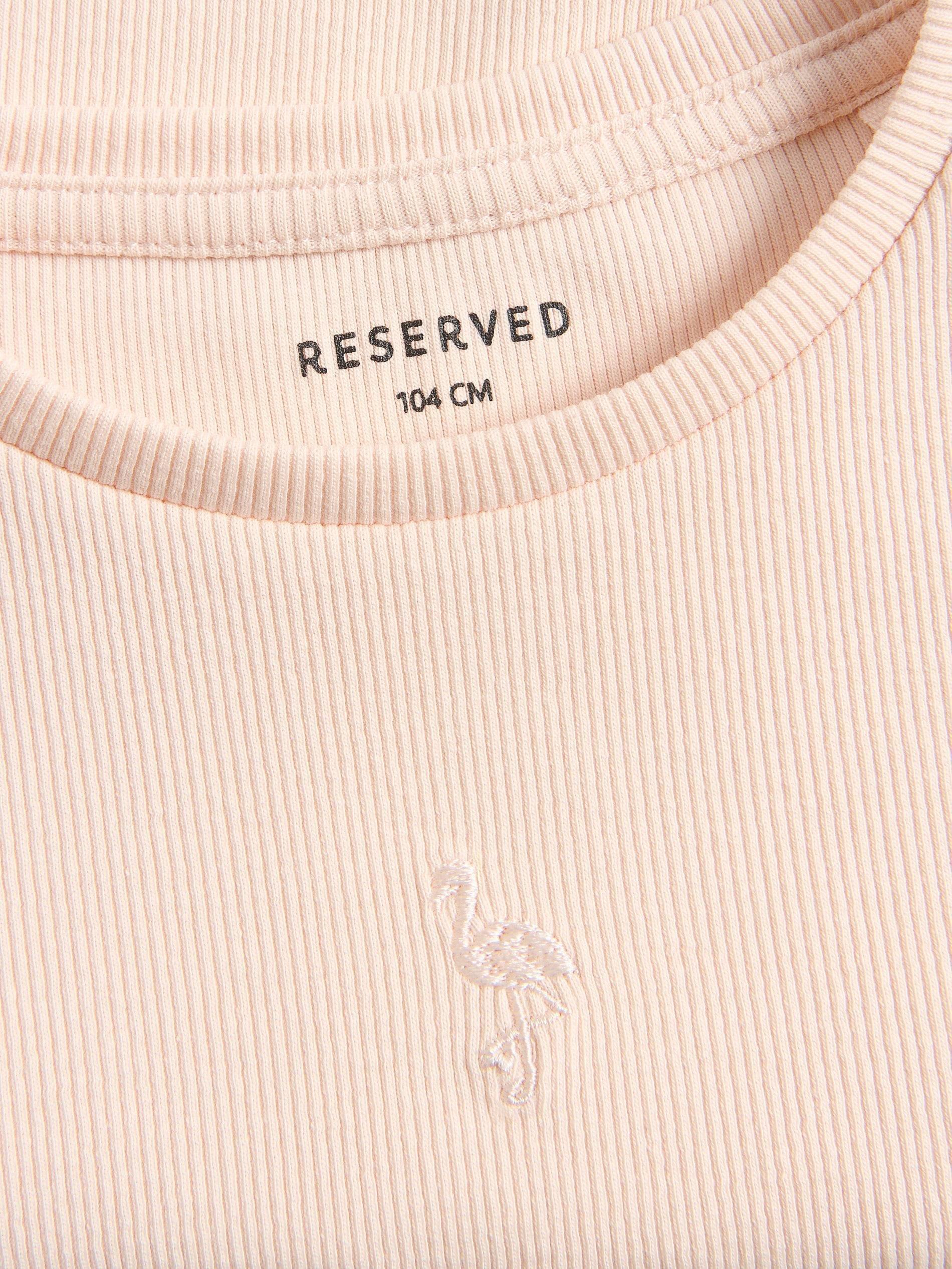 Pink Cotton T-Shirt With Embroidery Detail, , large image number 3