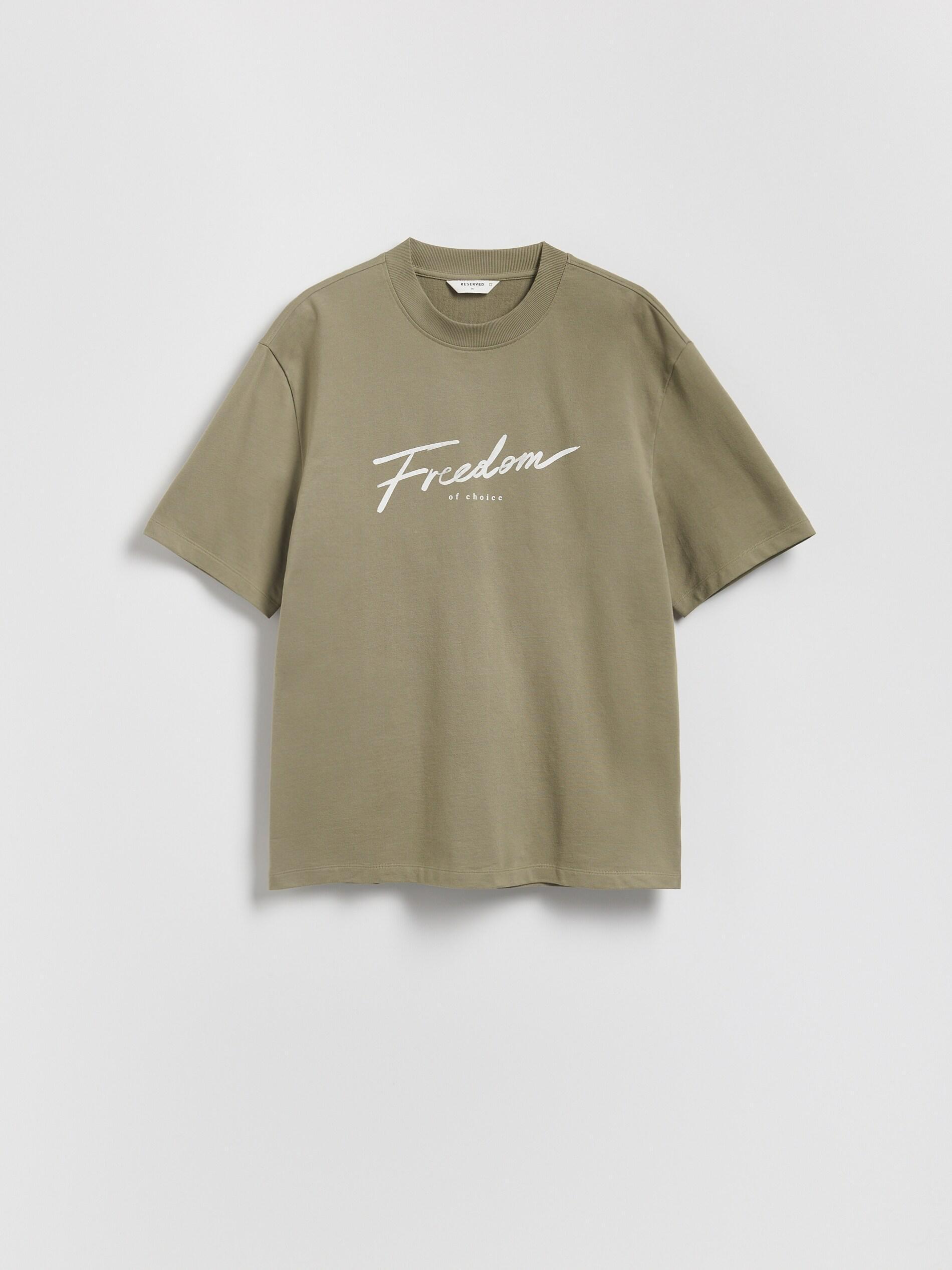 Green Comfort Fit T-Shirt With Print, Green, large image number 2