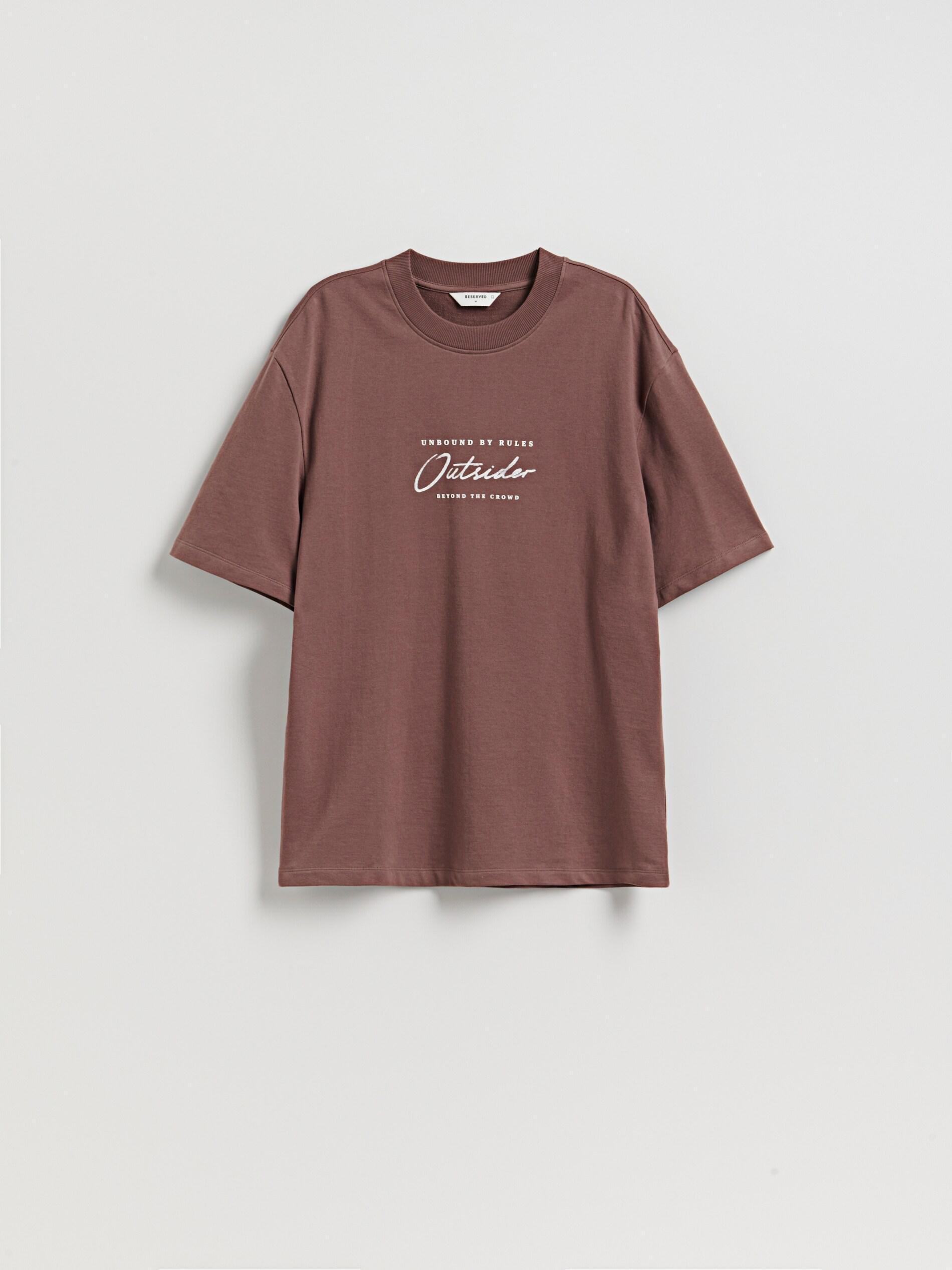 Pink Comfort Fit T-Shirt With Print, Purple, medium