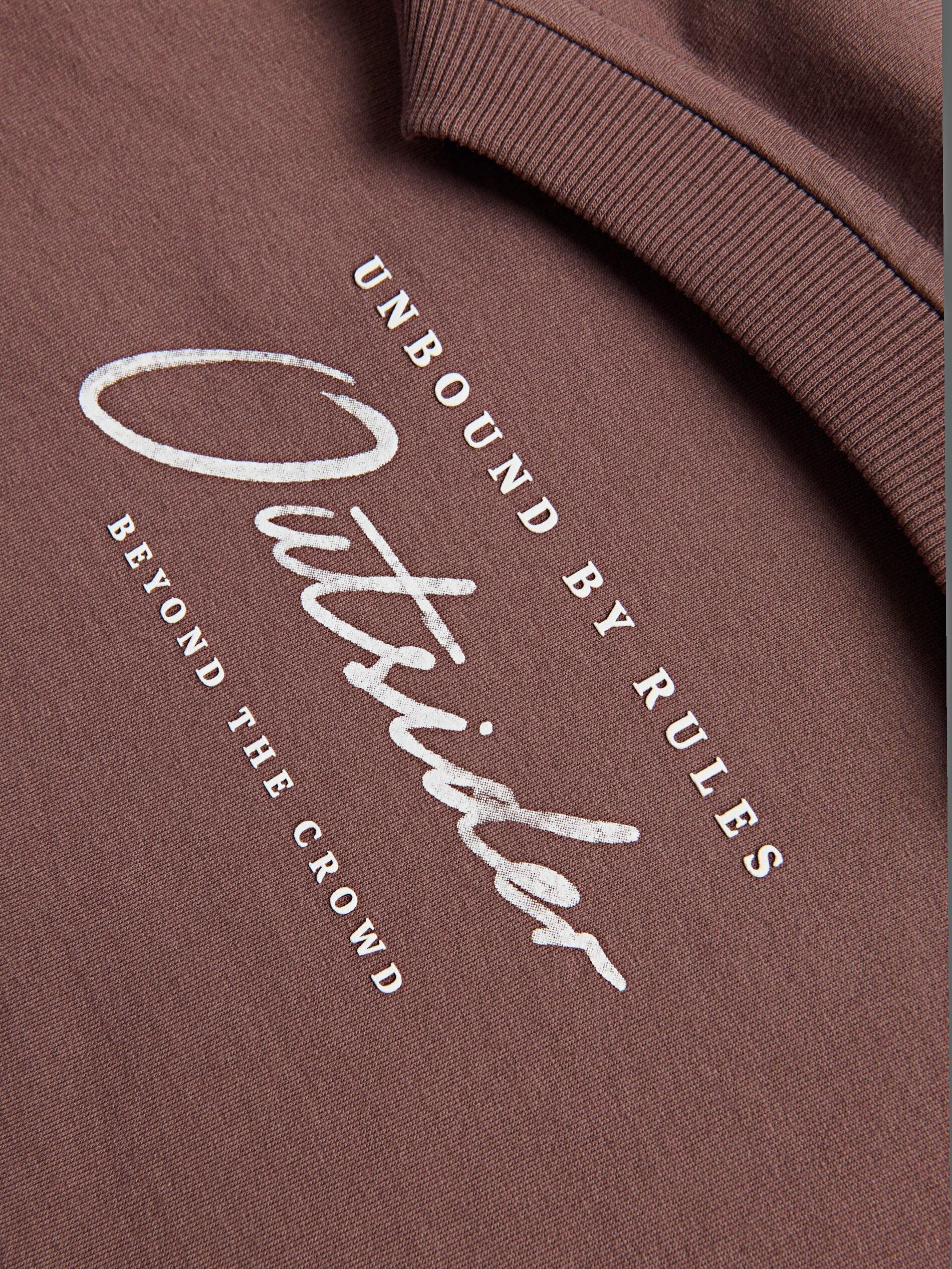 تيشيرت وردي بقصة مريحة بطبعة, Purple, large image number 3