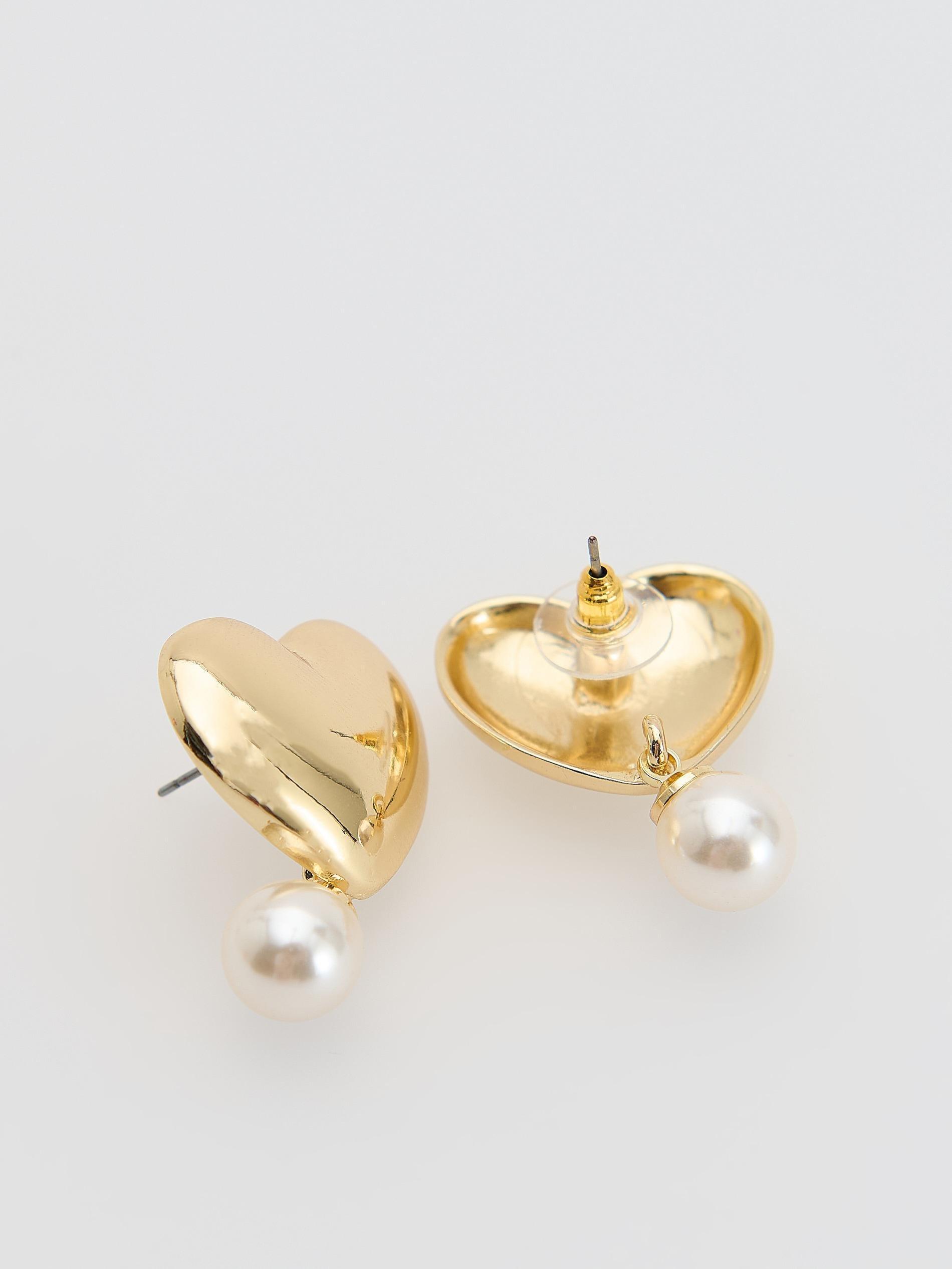 Multicolour Heart-Shaped Earrings, Multicolor, large image number 1