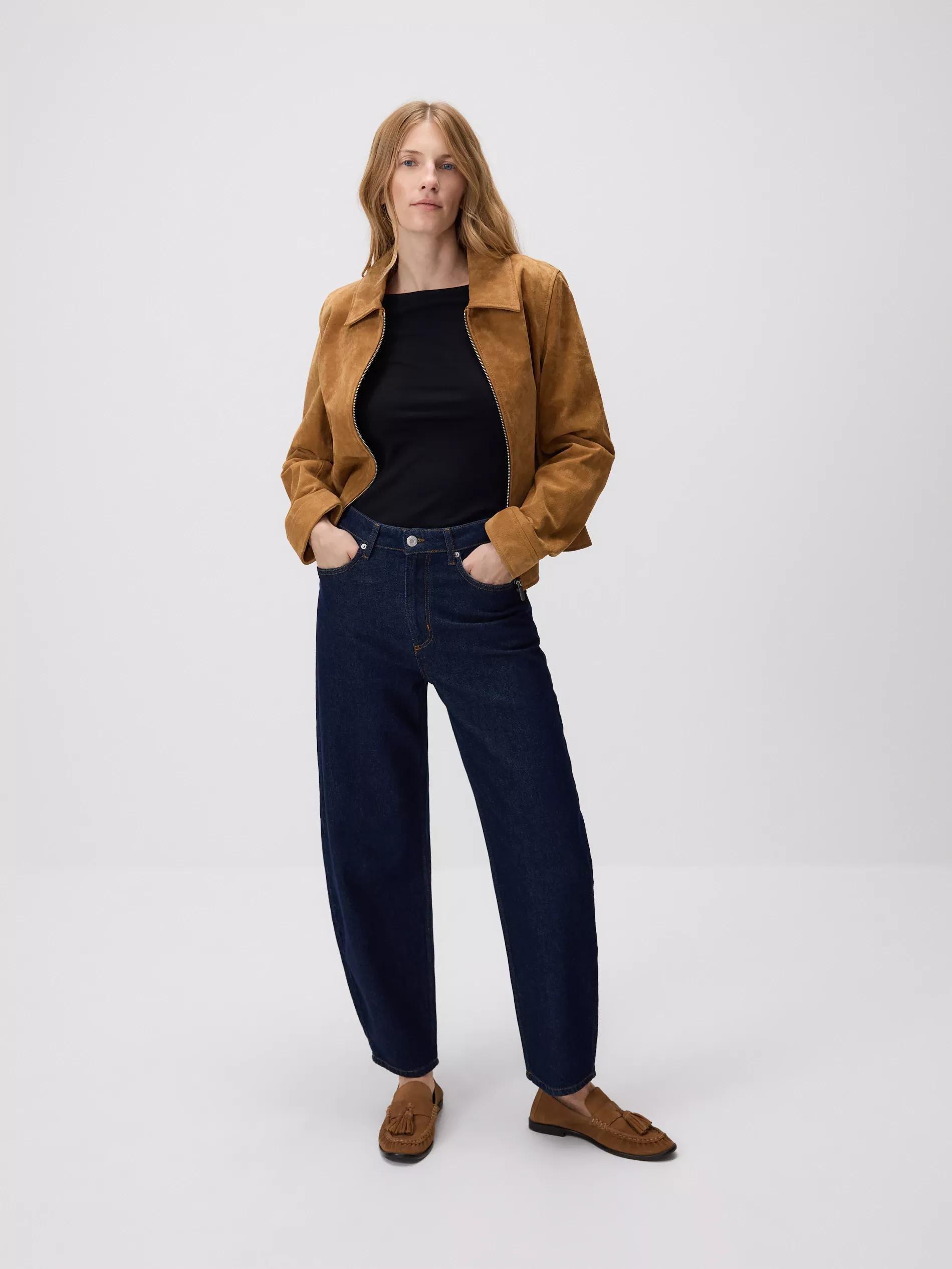 Black Cotton Long Sleeve T-Shirt, Black, large image number 4