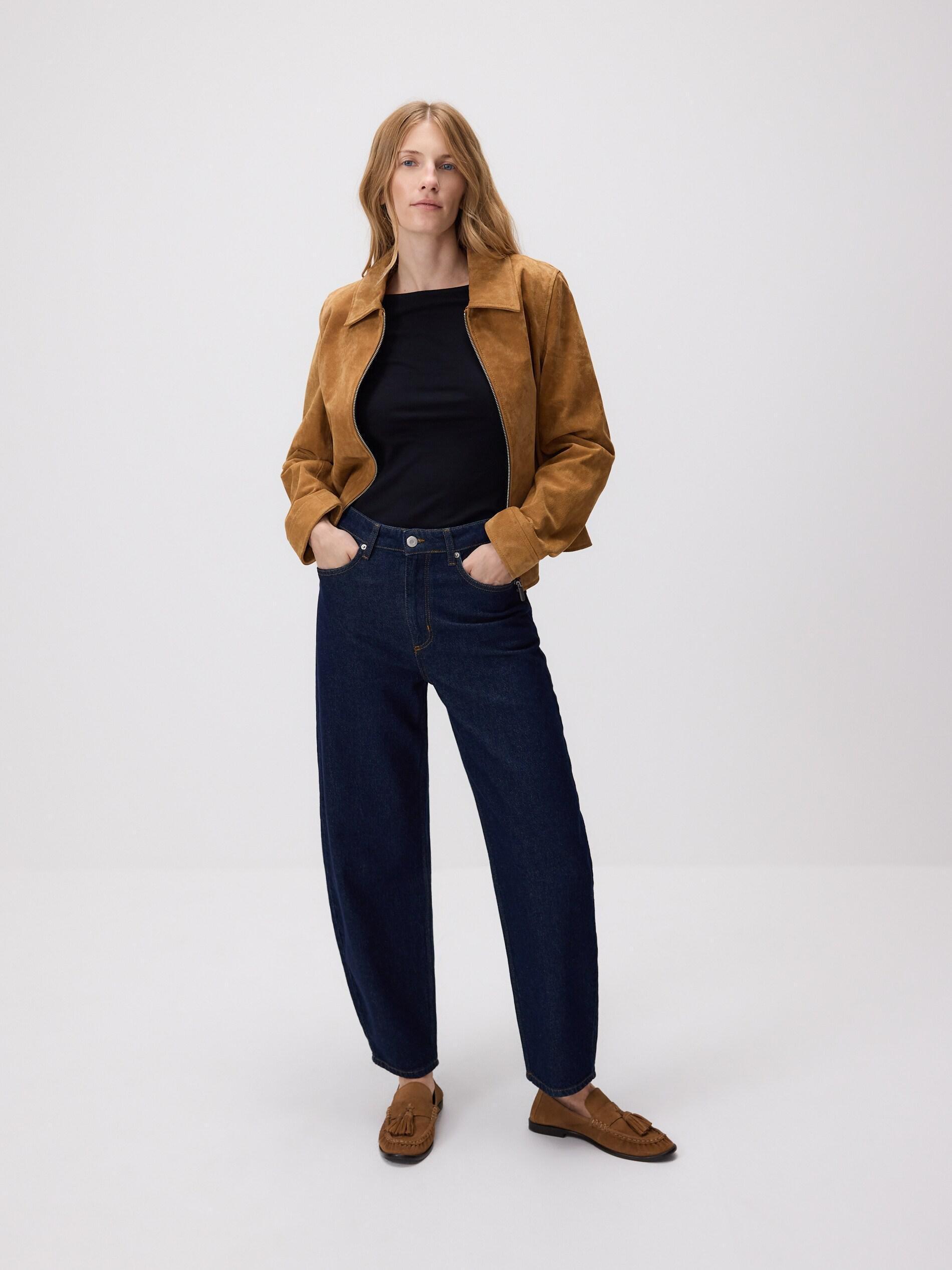 Black Cotton Long Sleeve T-Shirt, Black, large image number 4