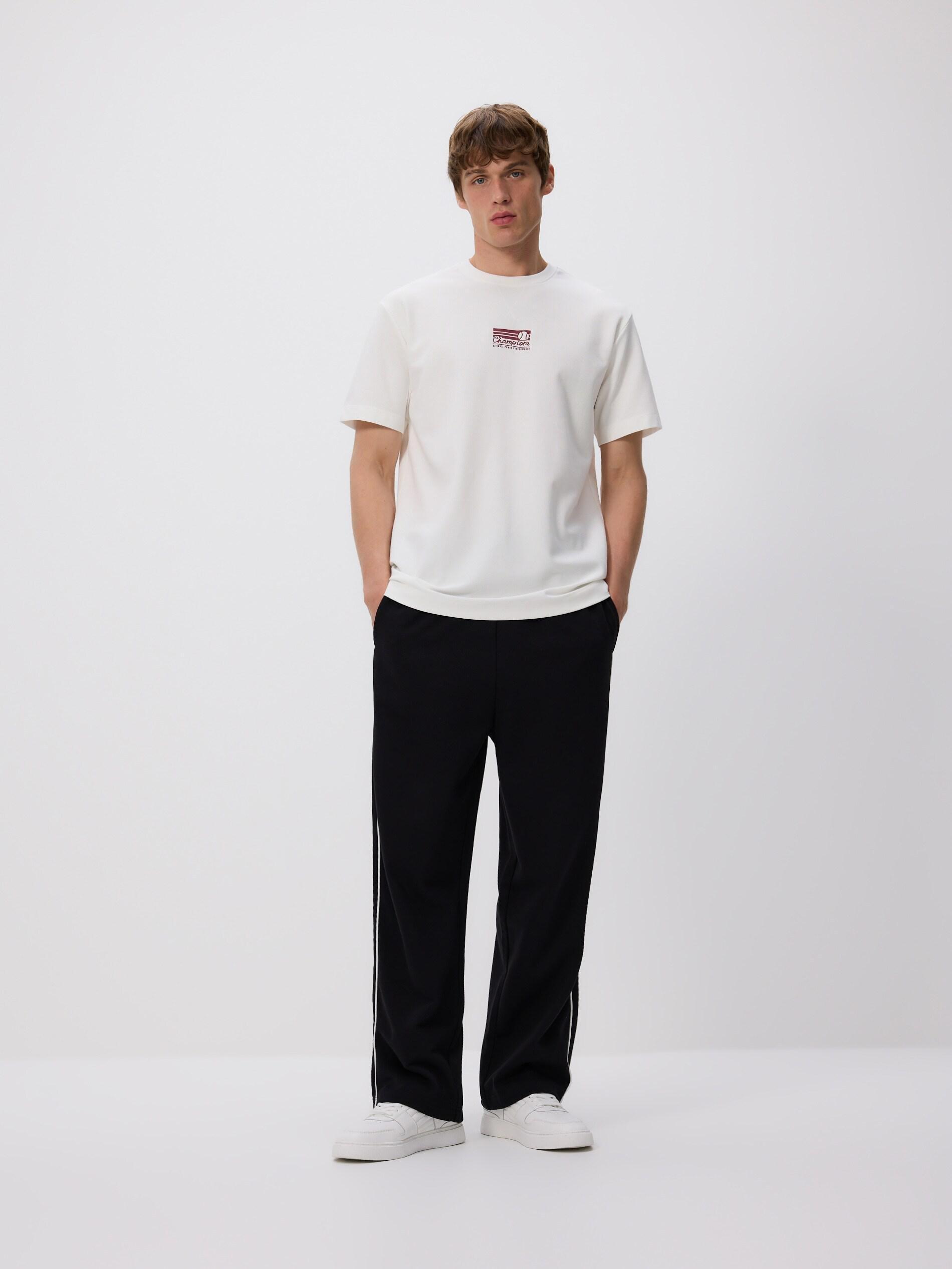 WHITE Comfort fit T-shirt, White, medium