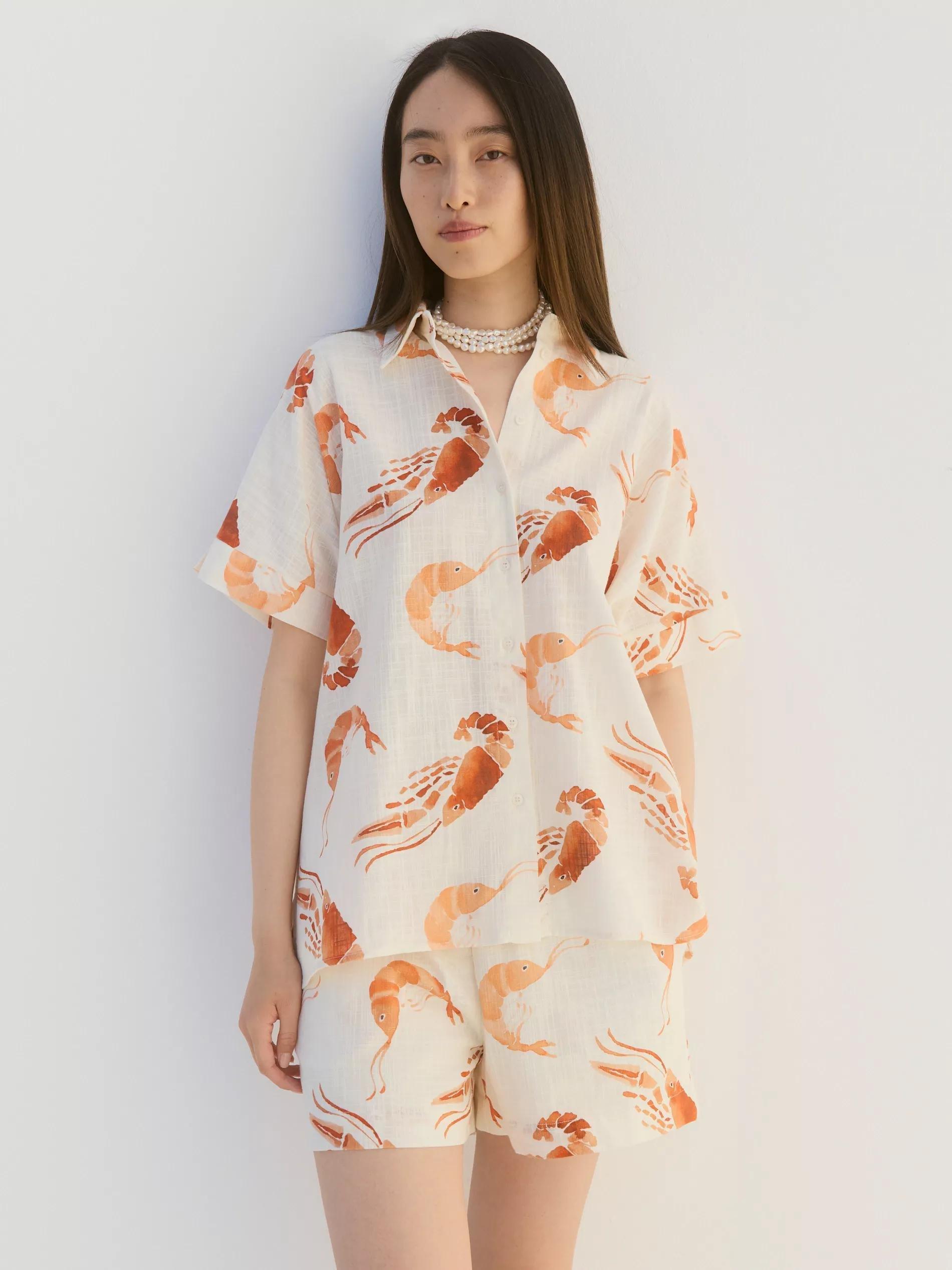 Multicolour Patterned Cotton Shirt, , large image number 4