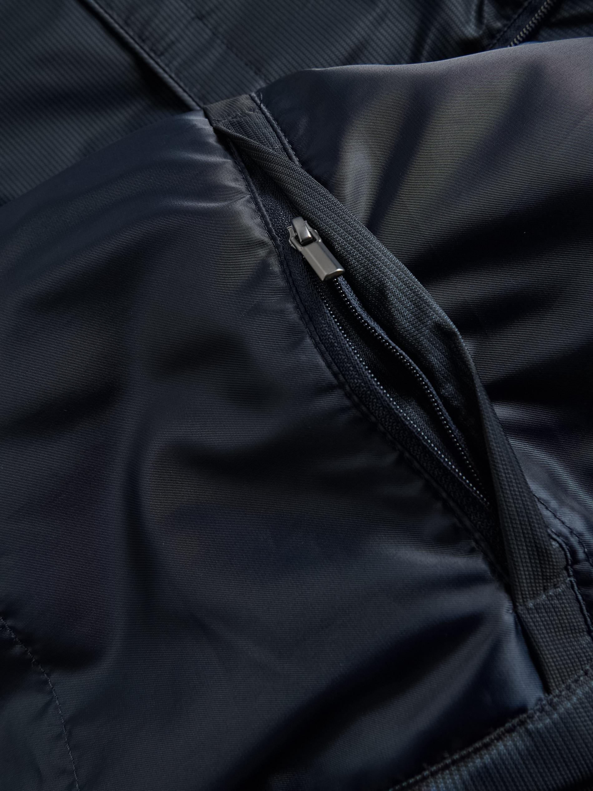 Navy Bomber Jacket With A Stand-Up Collar, Navy, large image number 4