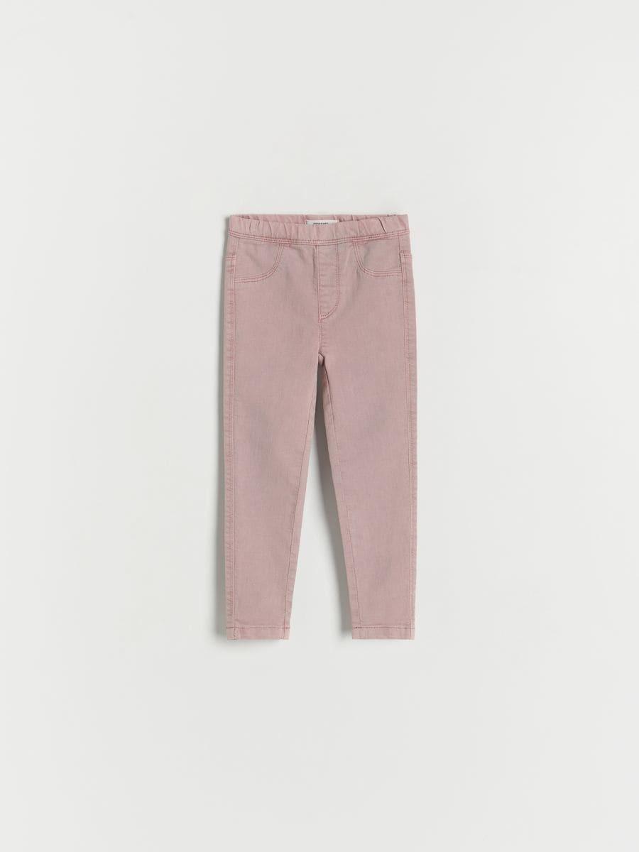 Pink Elastic Jeggings, , large image number 1