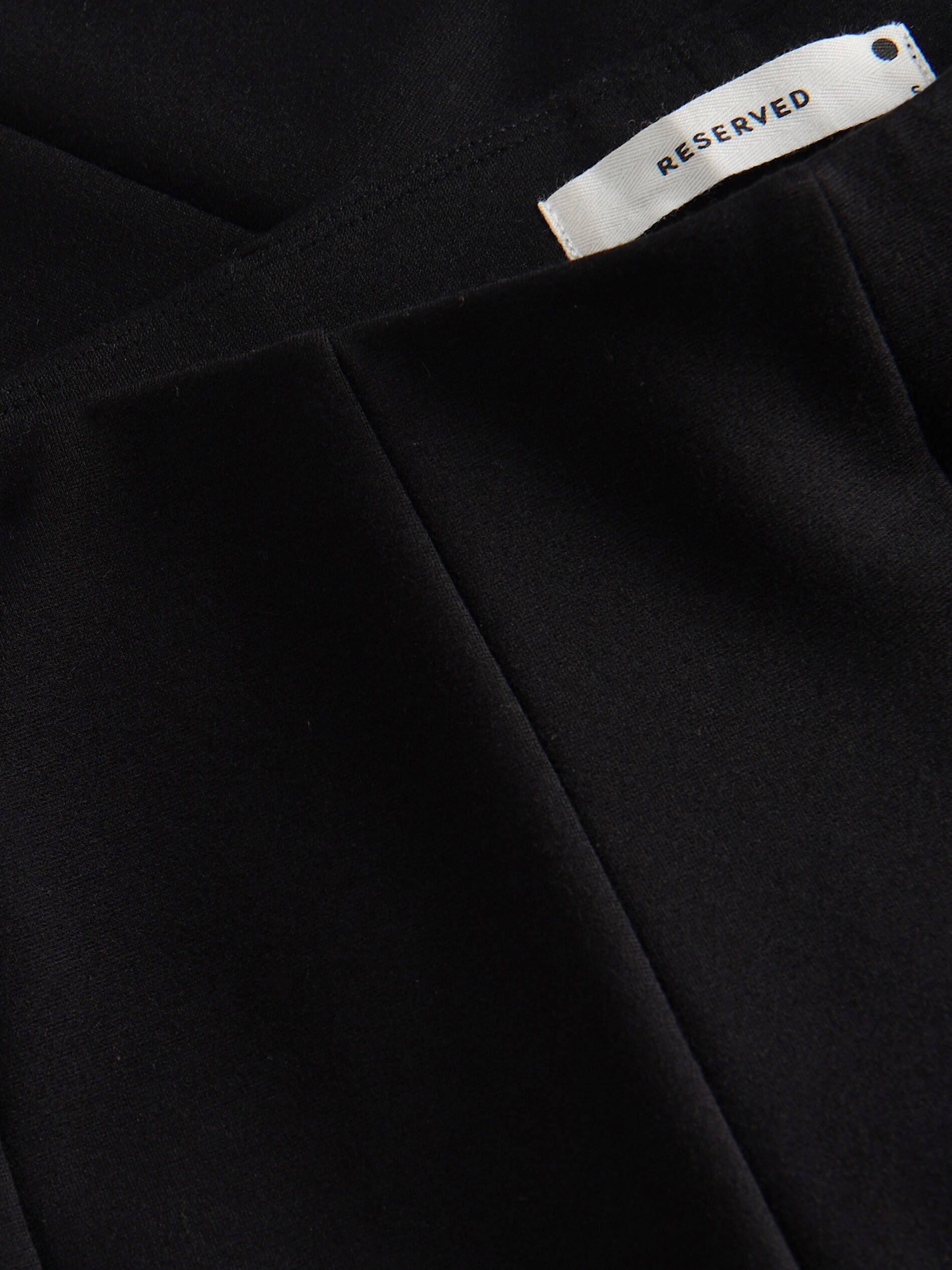 Black Stitched Leggings, Black, large image number 4
