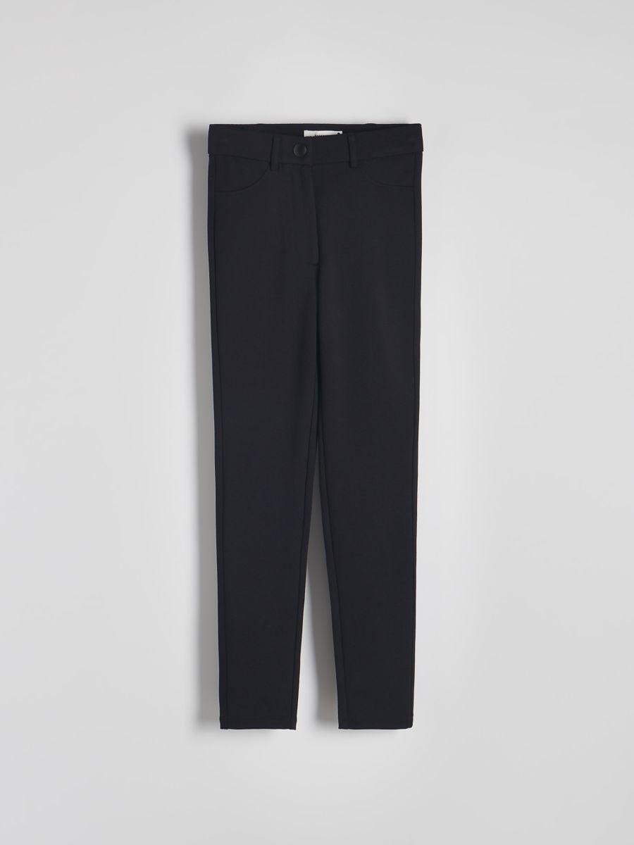 Black Knit Leggings, , large image number 0