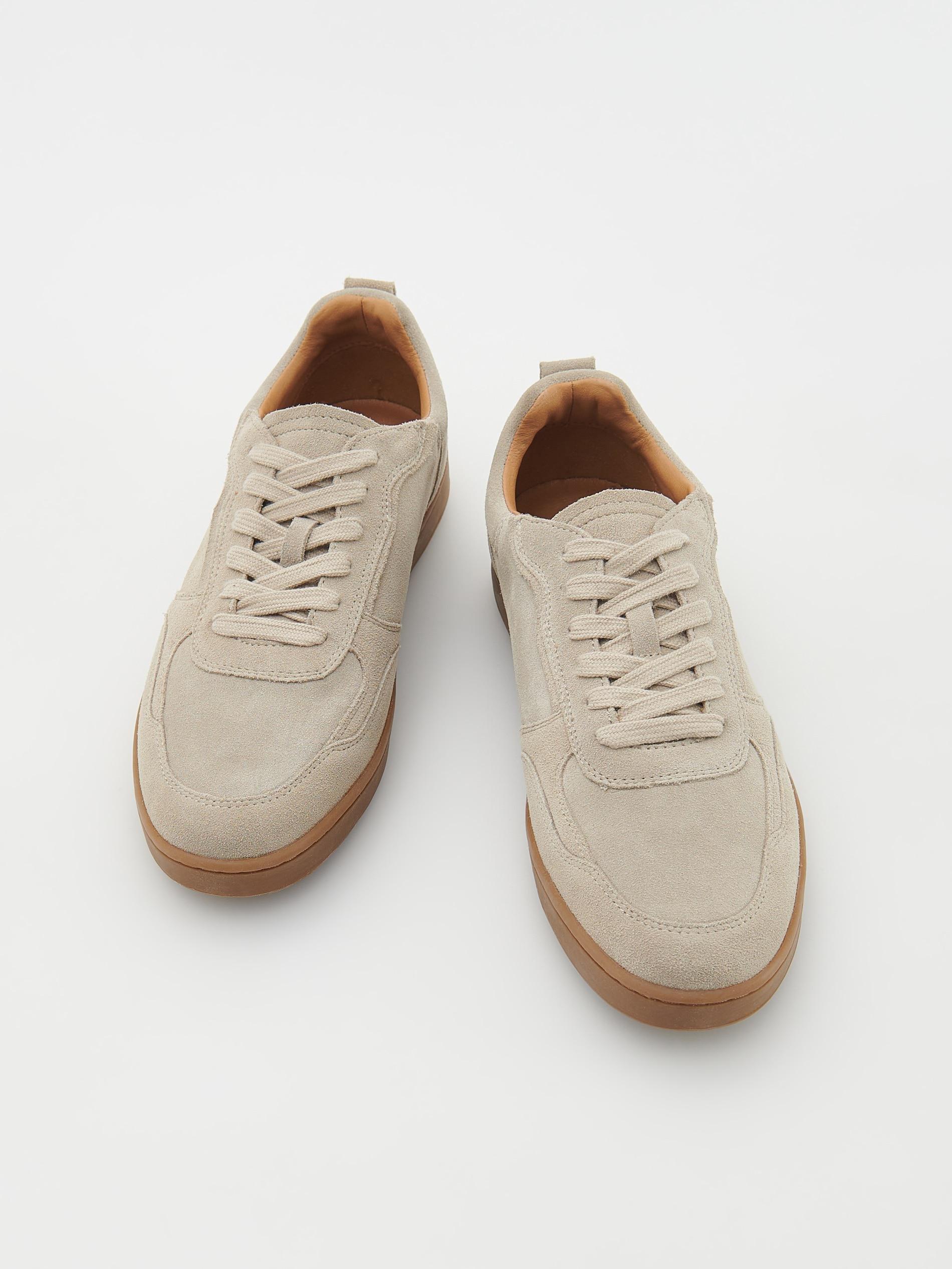 Beige Leather Rich Sneakers, , large image number 1