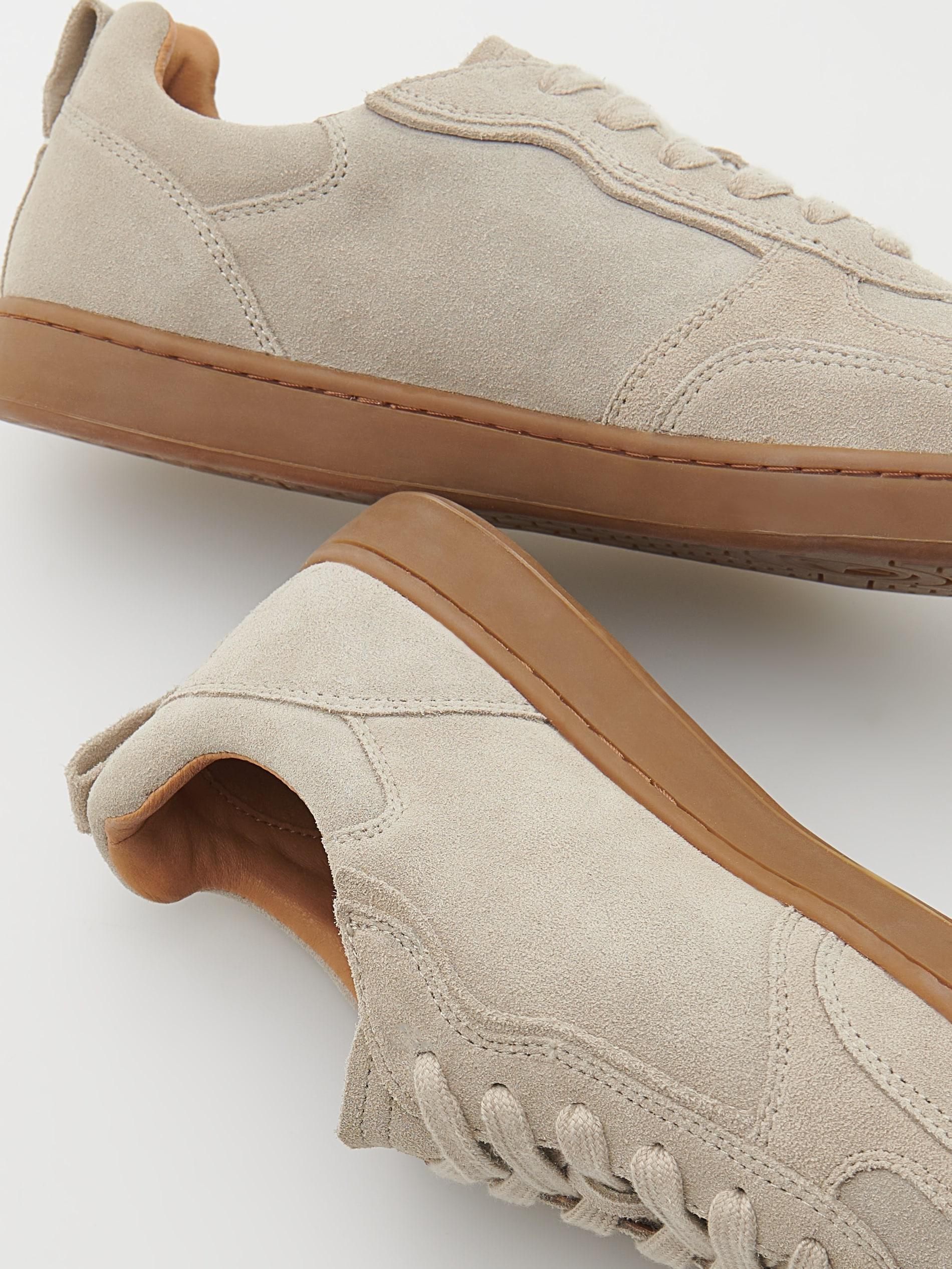 Beige Leather Rich Sneakers, , large image number 3