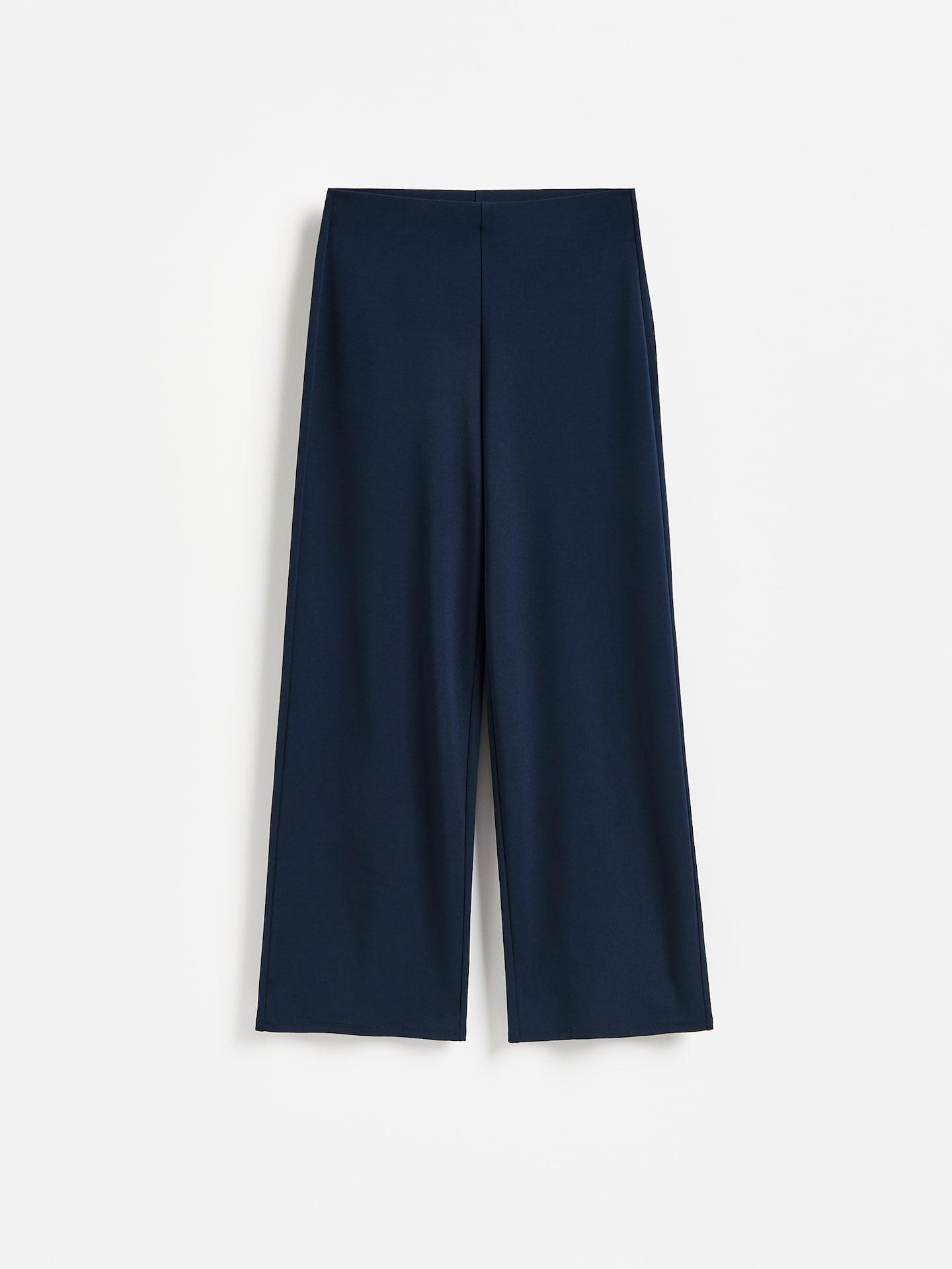 Blue Wide Leg Trousers, Navy, large image number 2