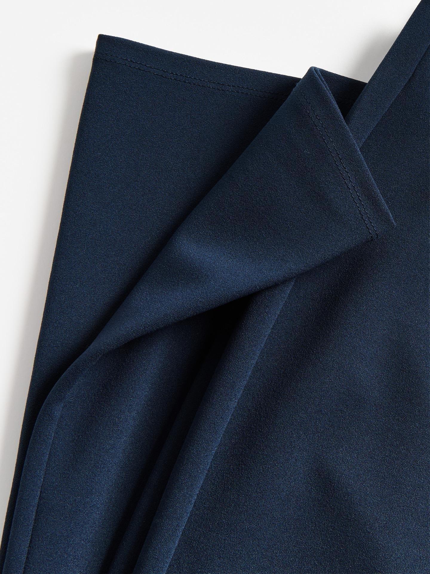 Blue Wide Leg Trousers, Navy, large image number 3