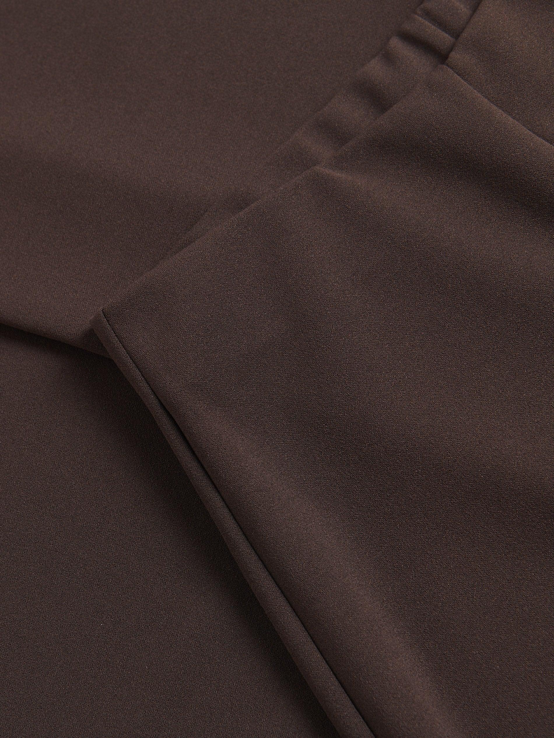 Brown Wide Leg Trousers, Brown, large image number 5