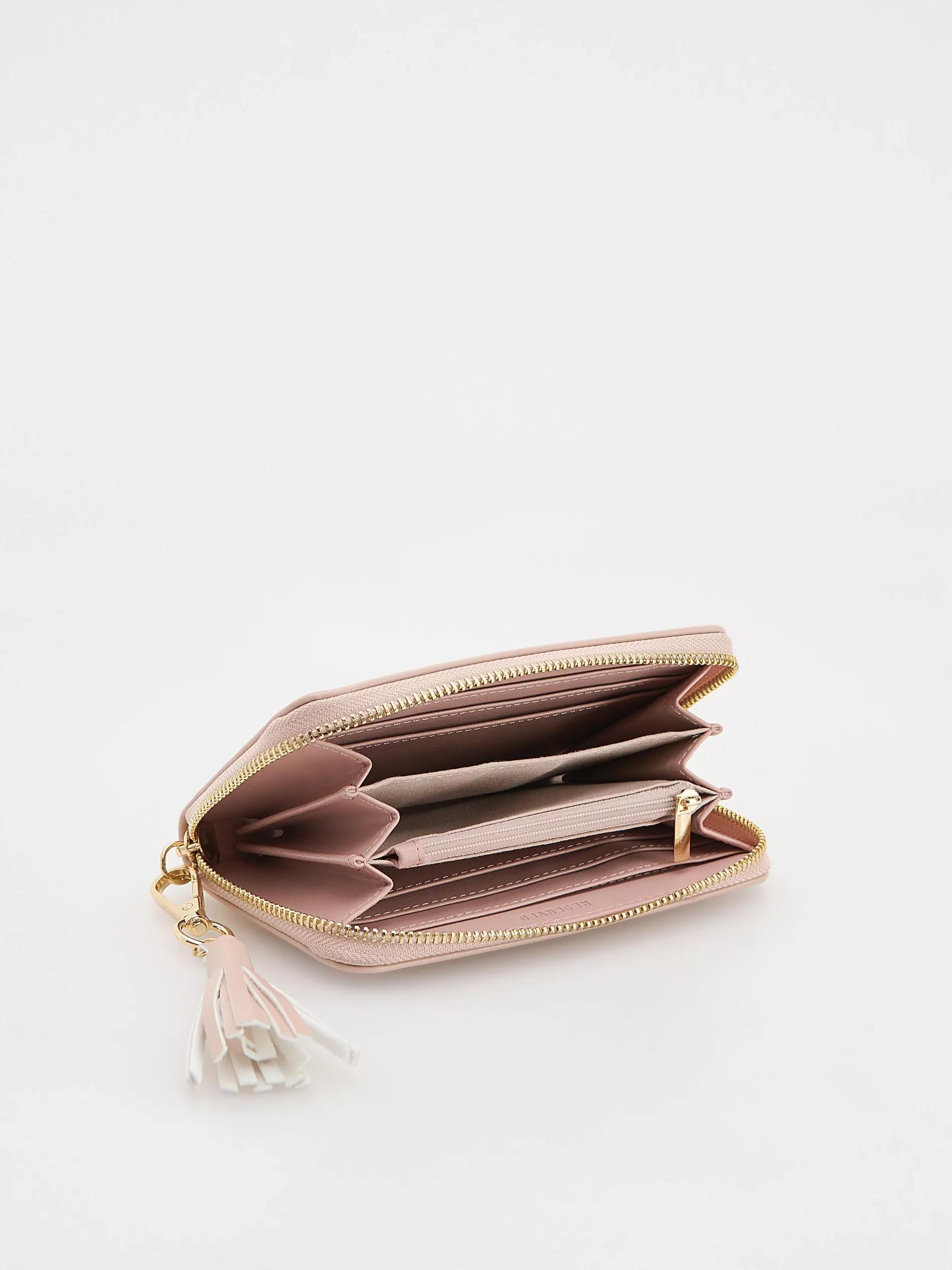 Pink Keychain Wallet, Pink, large image number 1