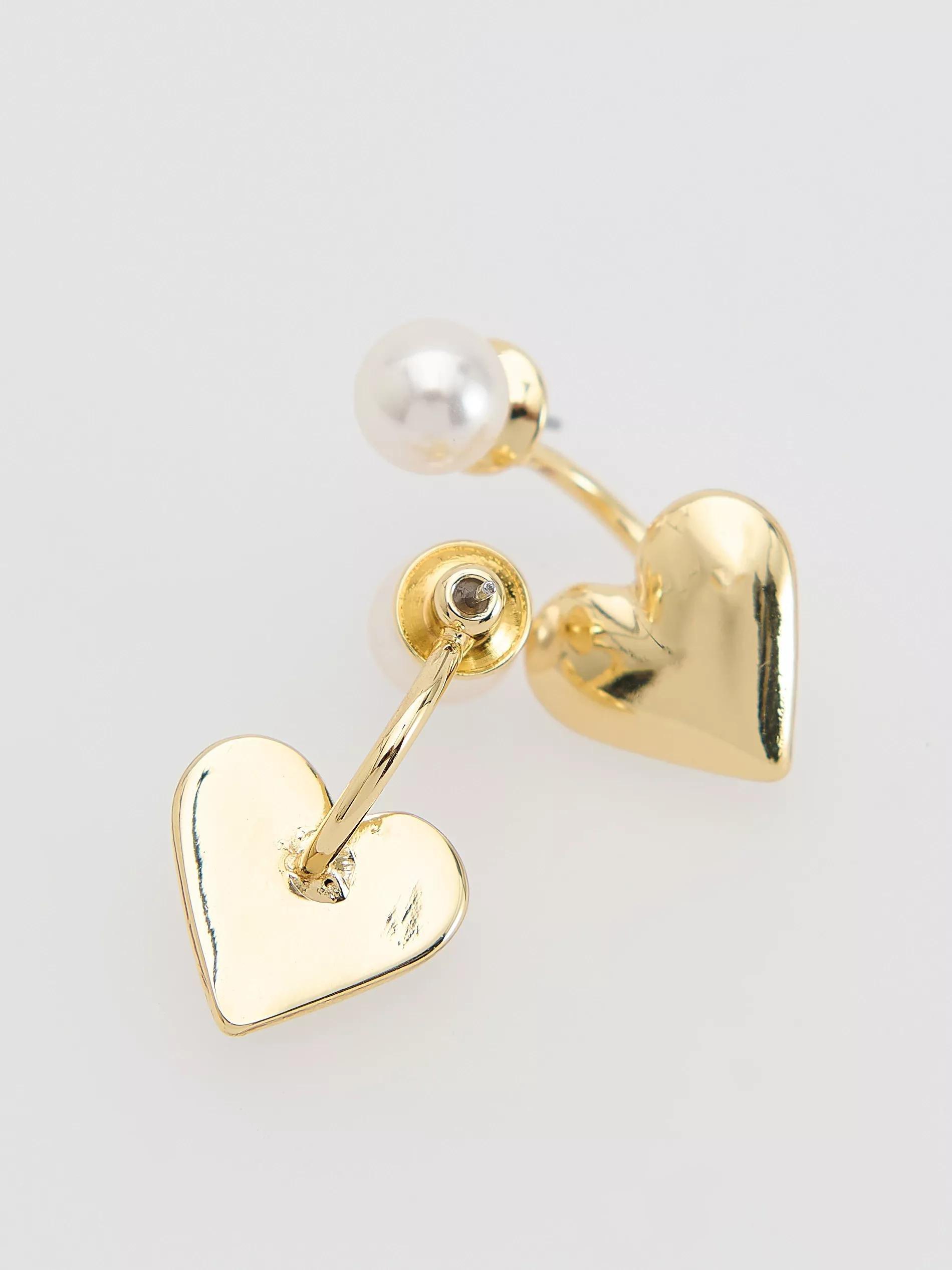Multicolour Heart Drop Earrings, Multicolor, large image number 1