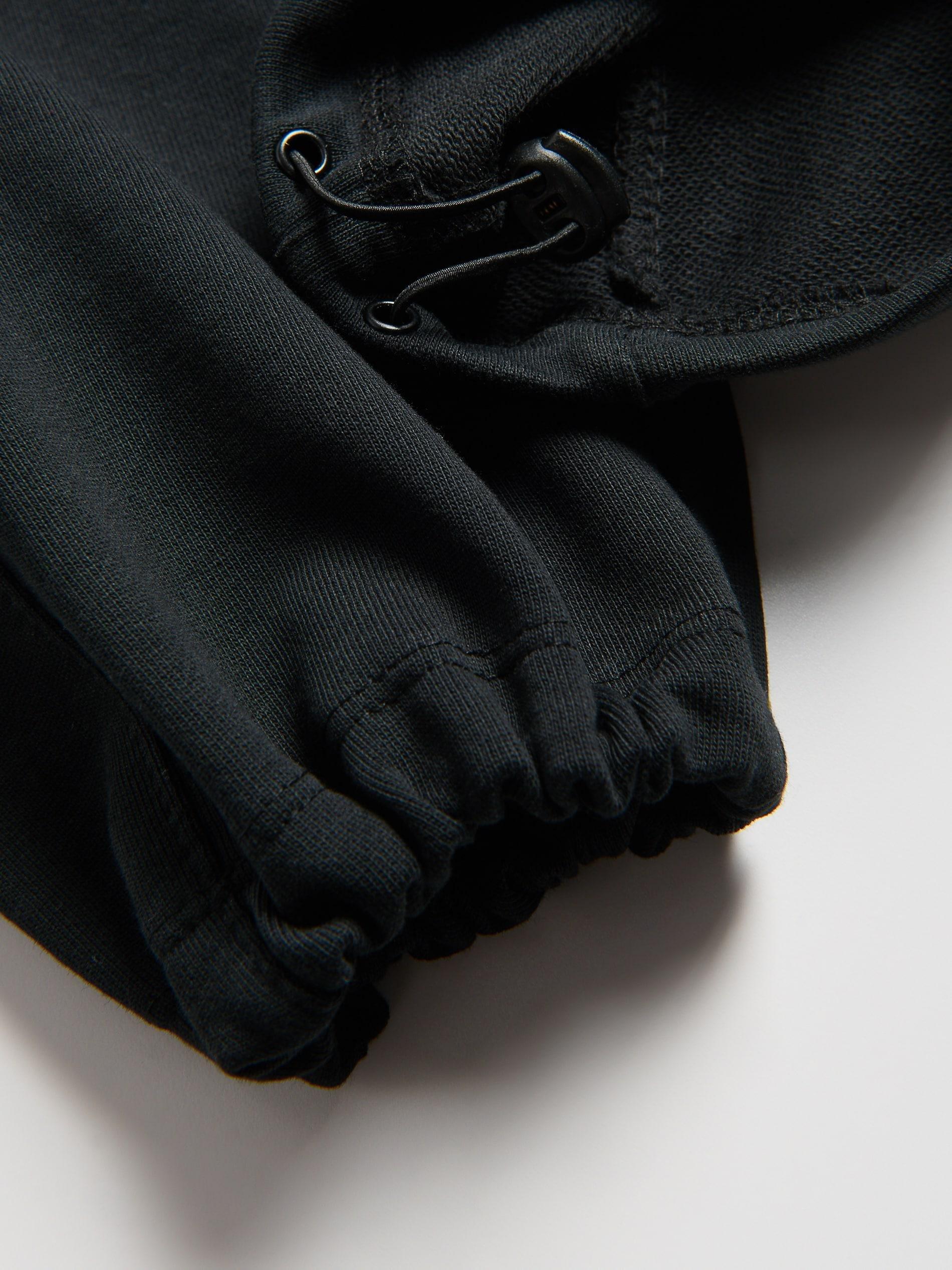 Black Cotton Trousers, Black, large image number 4