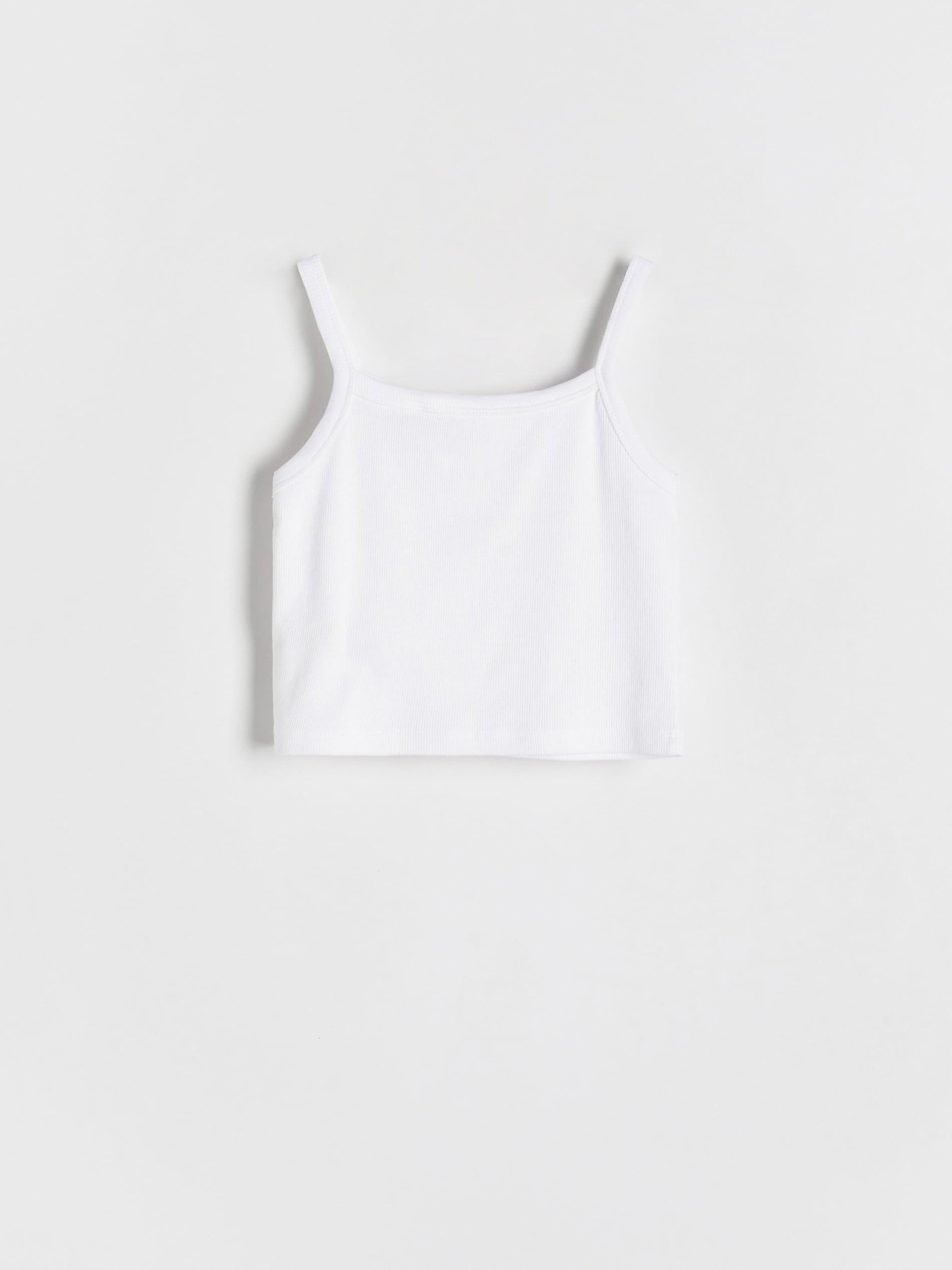 White Cami Top, Kids Girls, , large image number 2