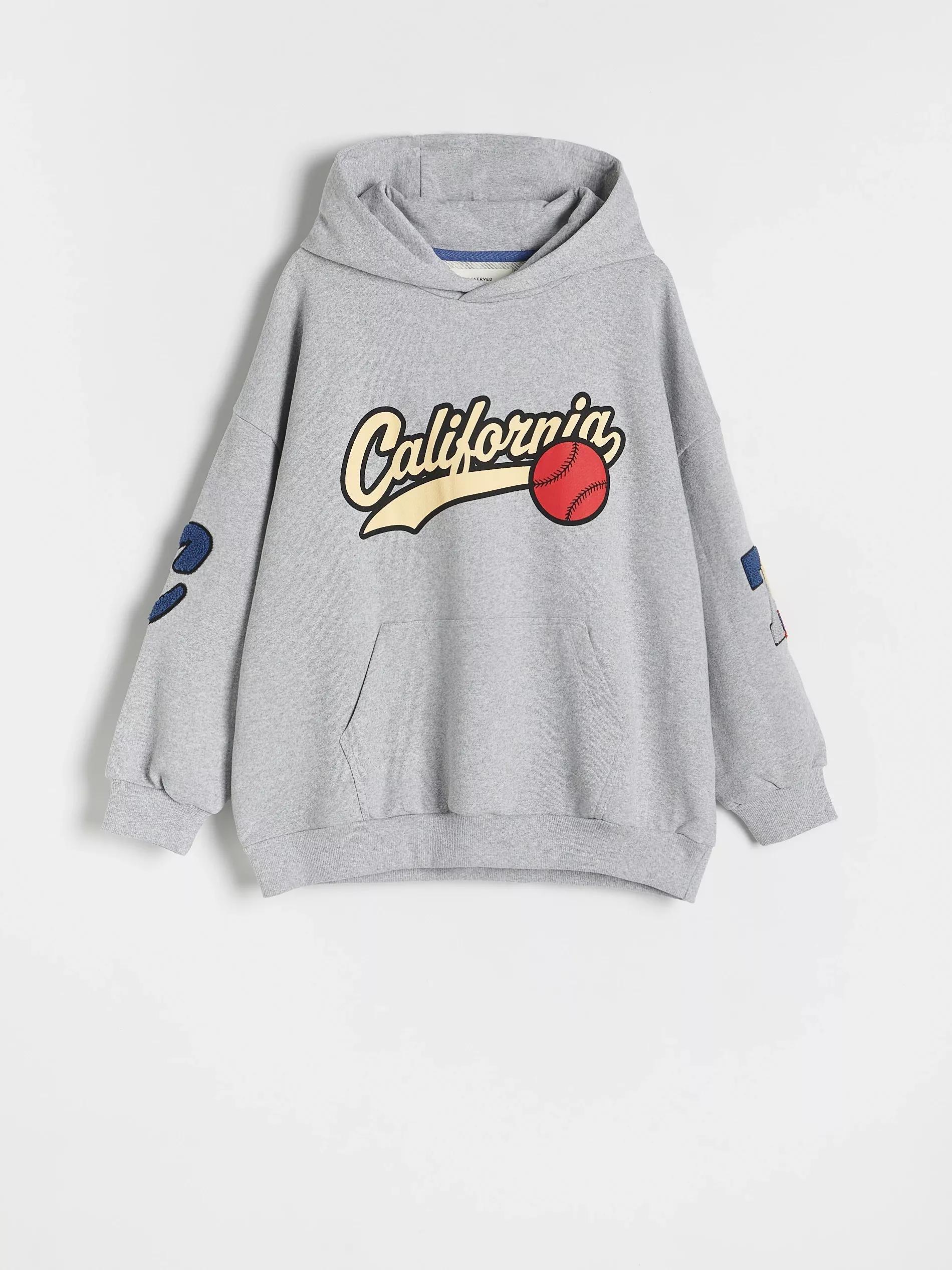 Grey Cotton Sweatshirt, , large image number 1