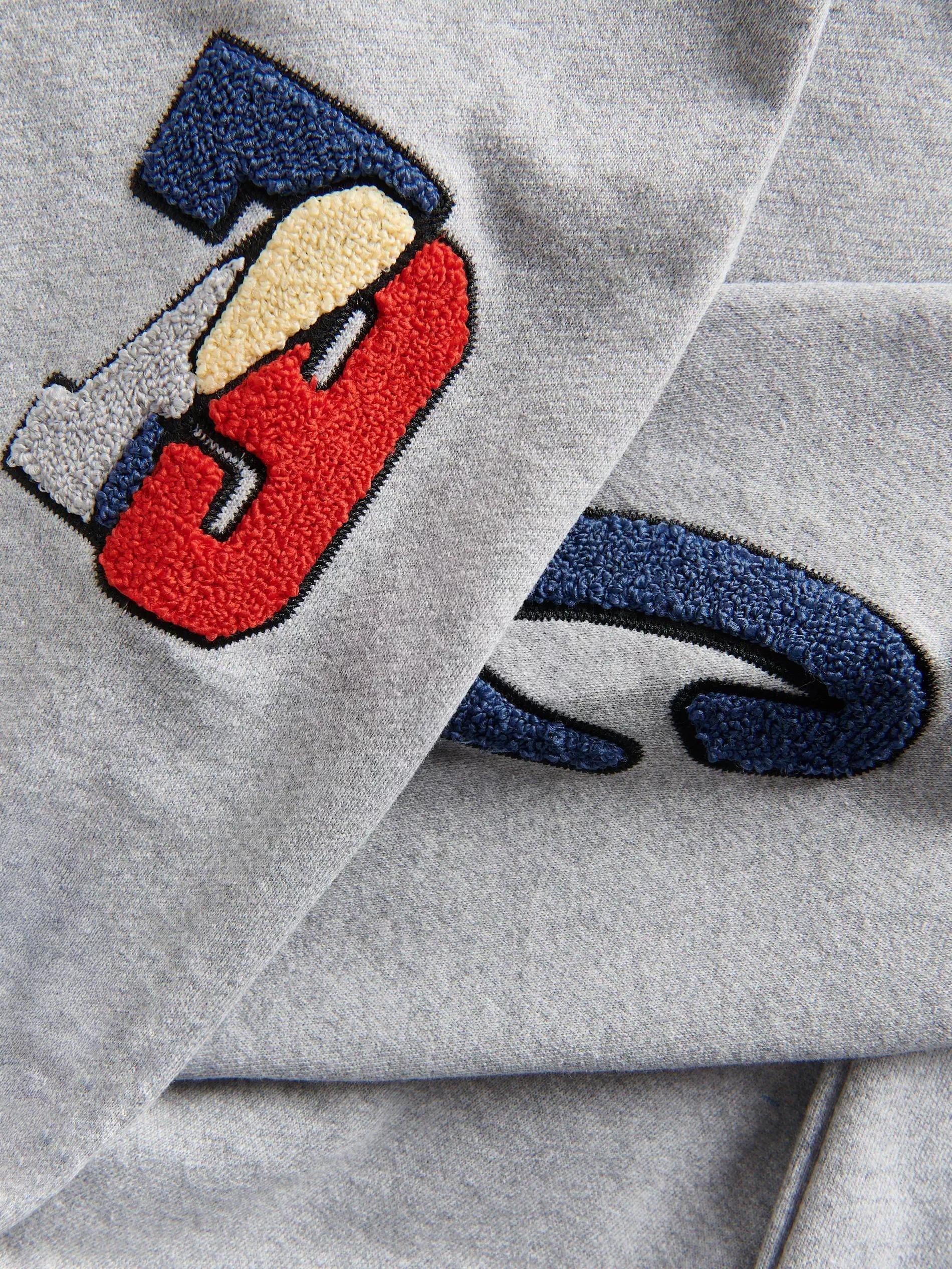 Grey Cotton Sweatshirt, Light grey, large image number 2