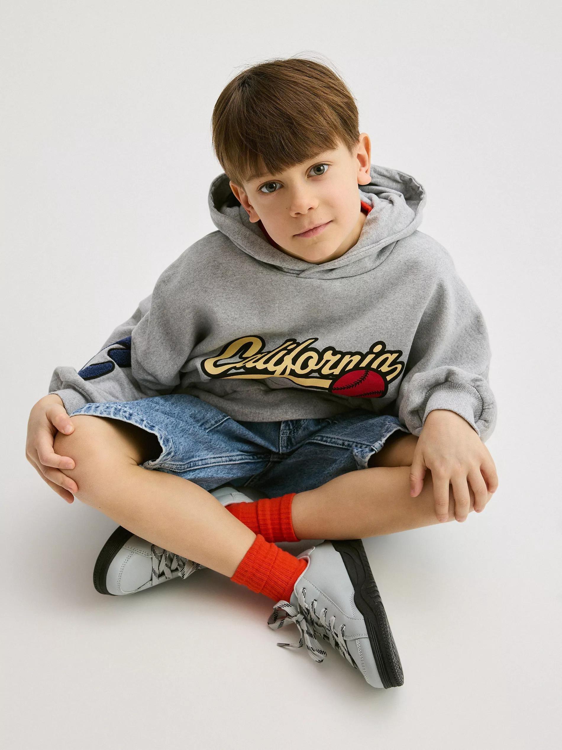 Grey Cotton Sweatshirt, , large image number 5