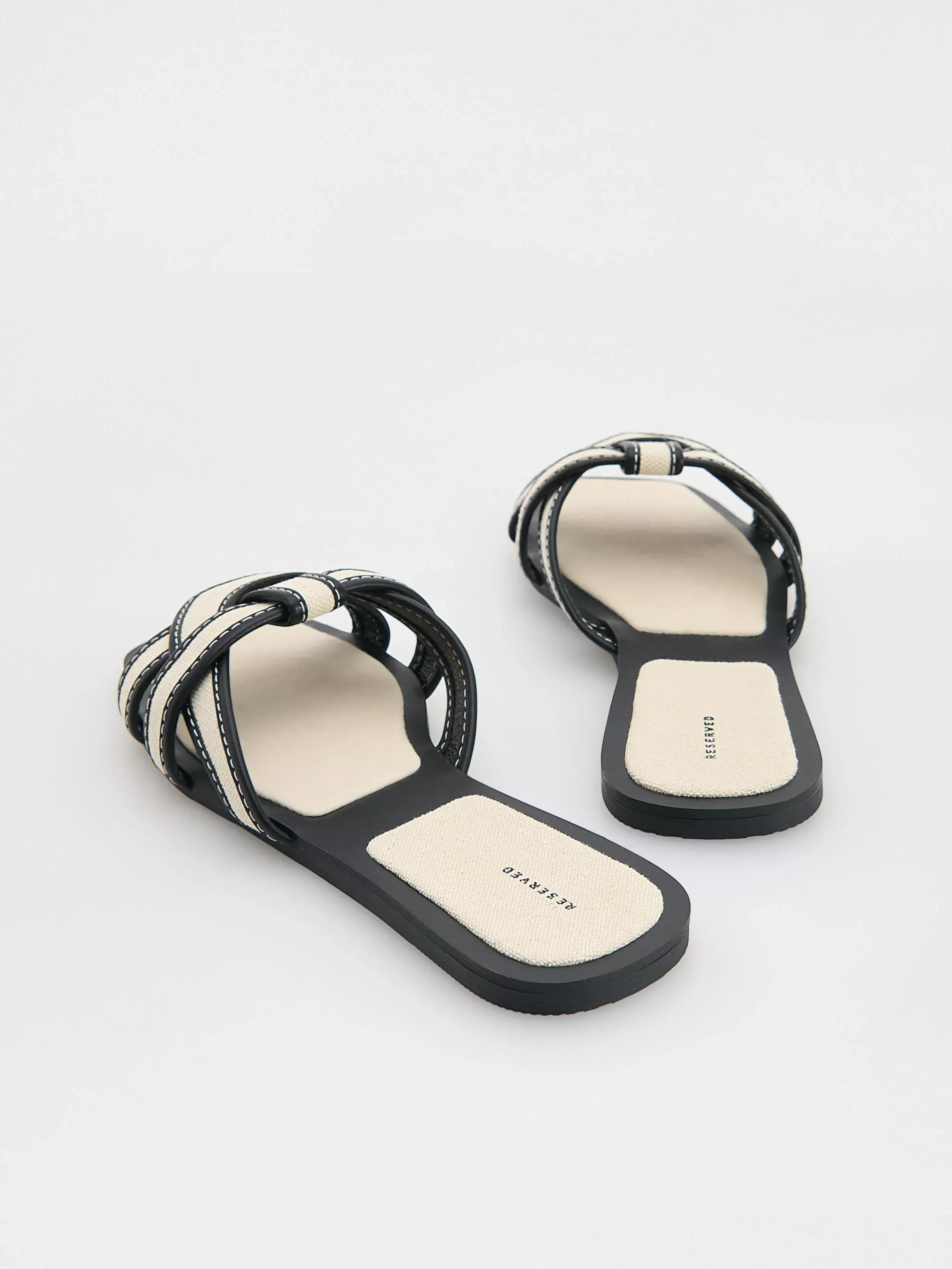 Black Slides With Straps, , large image number 3