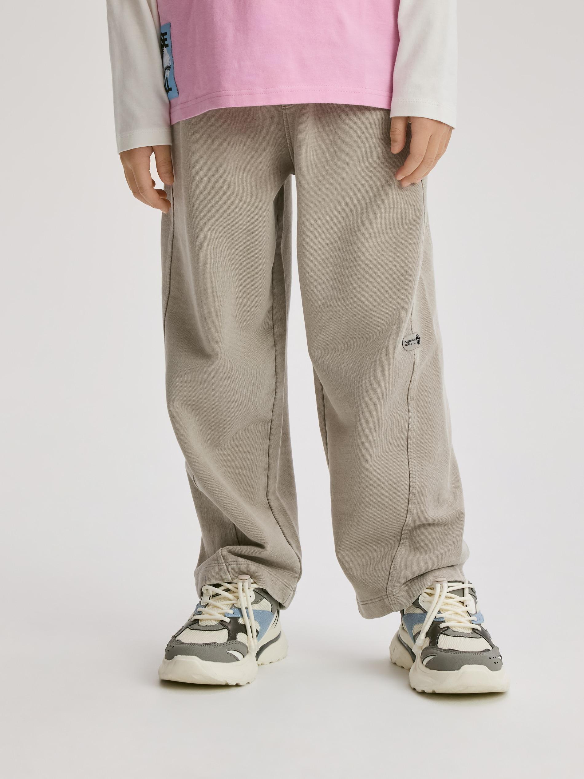 Grey Cotton Trousers, Light grey, large image number 2