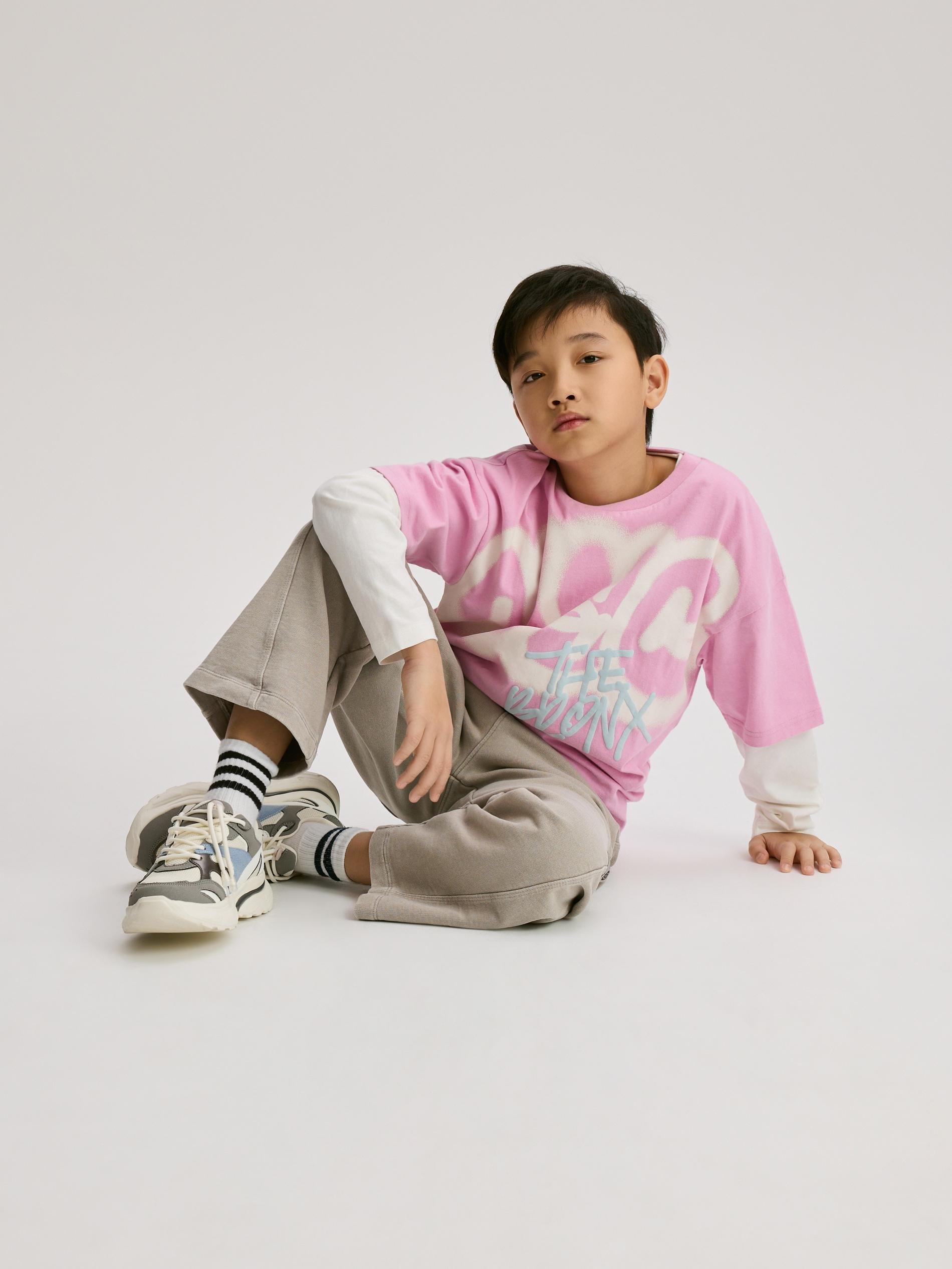 Grey Cotton Trousers, Light grey, large image number 3