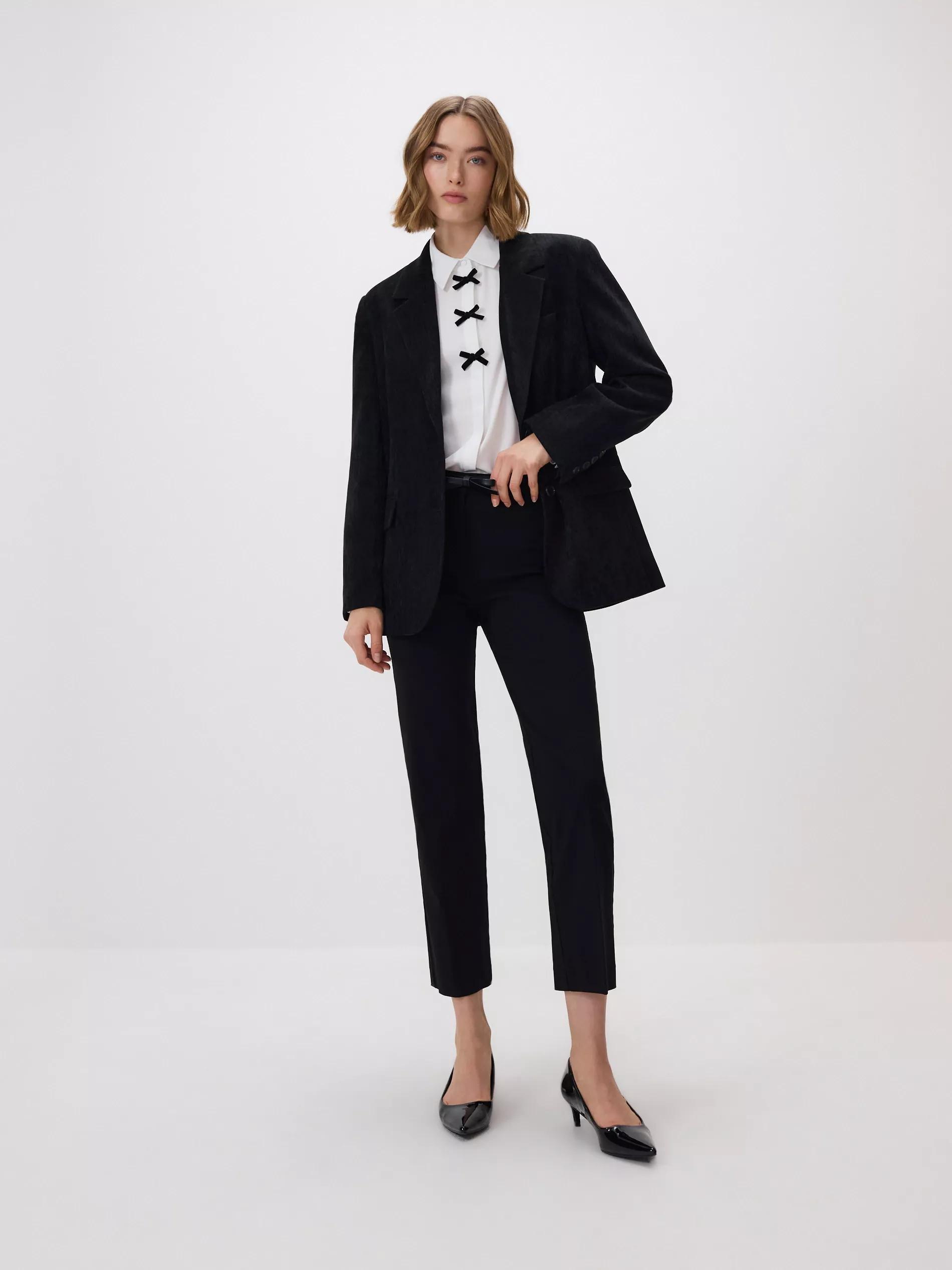 White Shirt With Bow Details, White, large image number 2