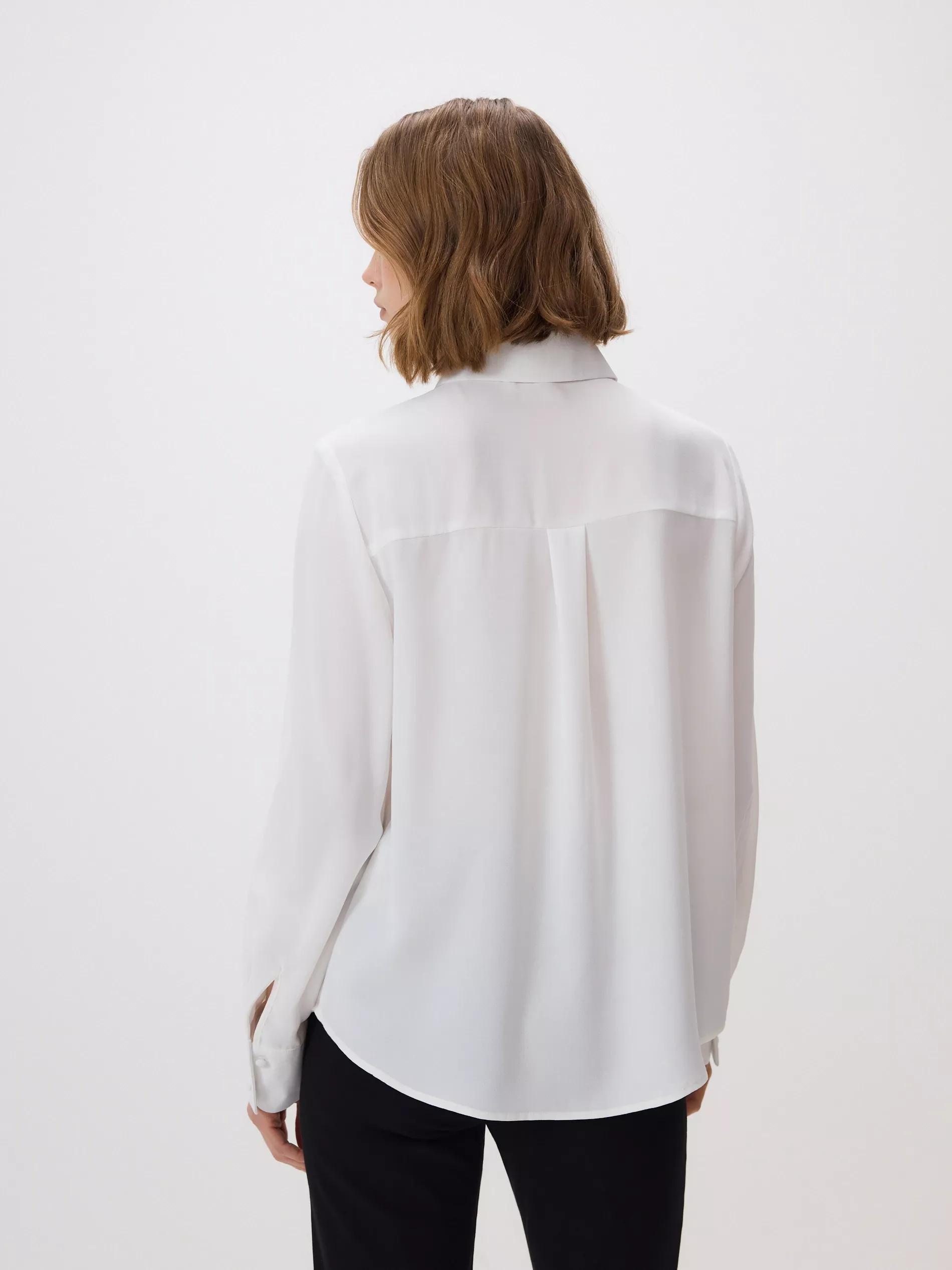 White Shirt With Bow Details, White, large image number 3