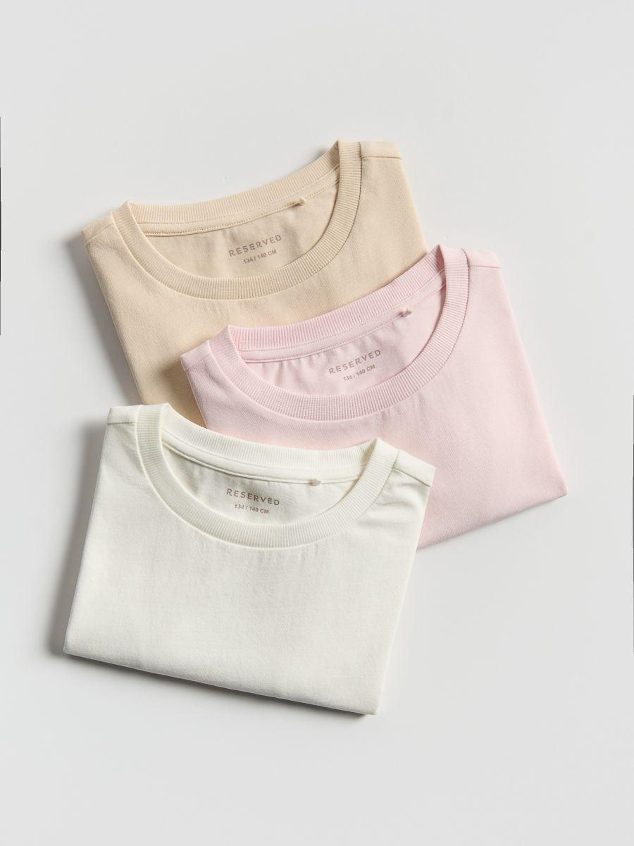 Multicolour Cotton T-Shirt 3 Pack, Multicolor, large image number 0