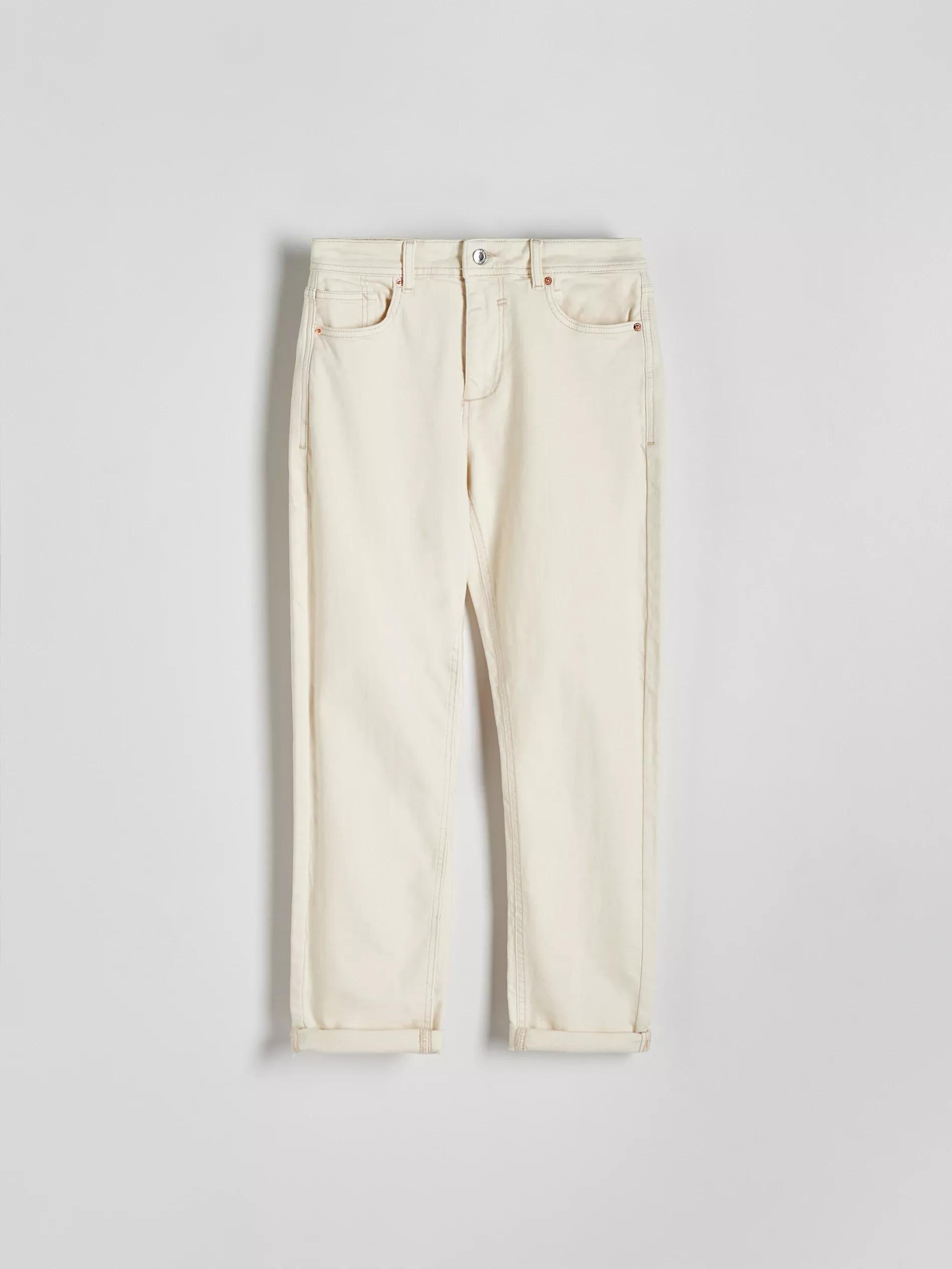 Cream Boyfriend Slim Jeans, , large image number 9