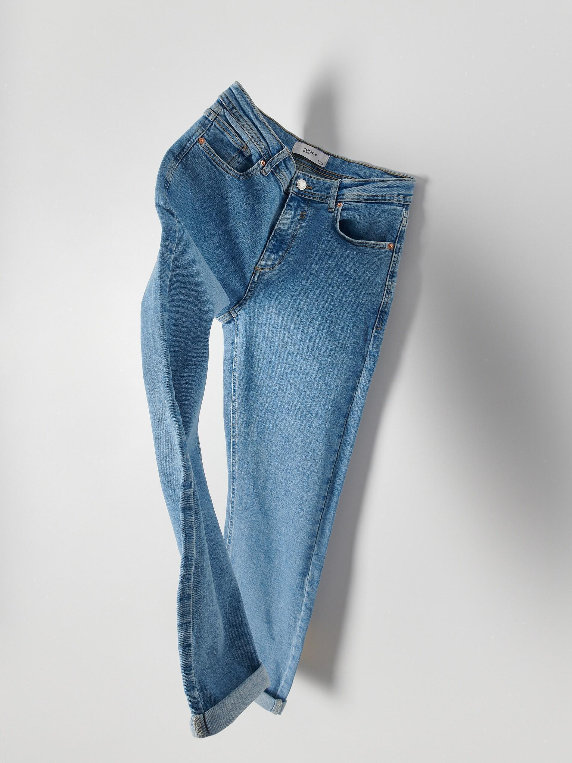 Blue Boyfriend Slim Jeans, Blue, large image number 6