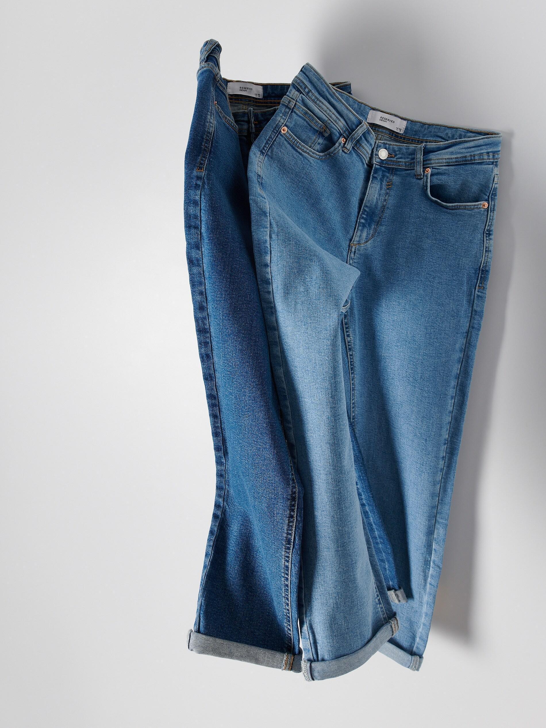 Blue Boyfriend Slim Jeans, Blue, large image number 8
